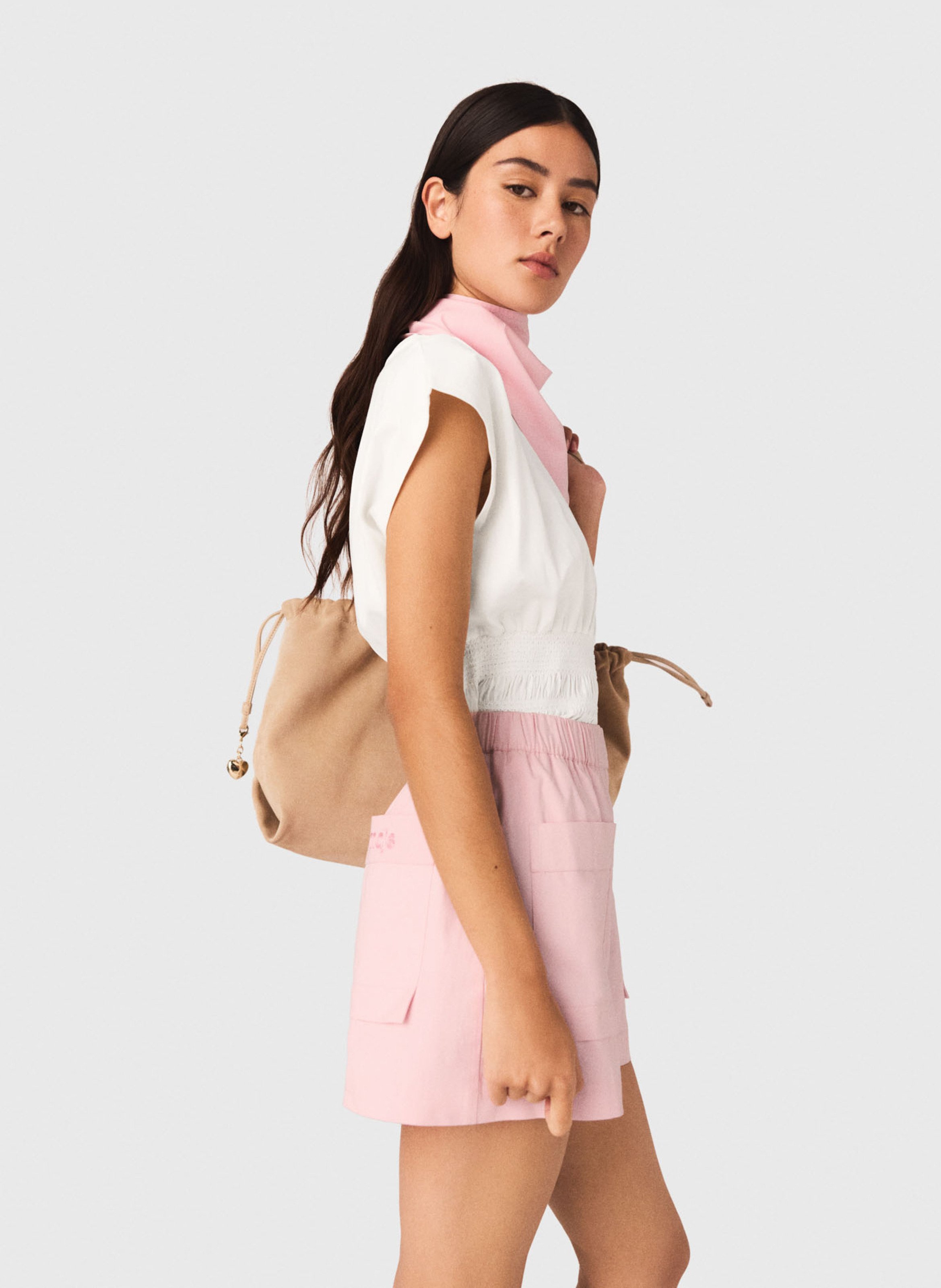 Short en coton MAJE Rose