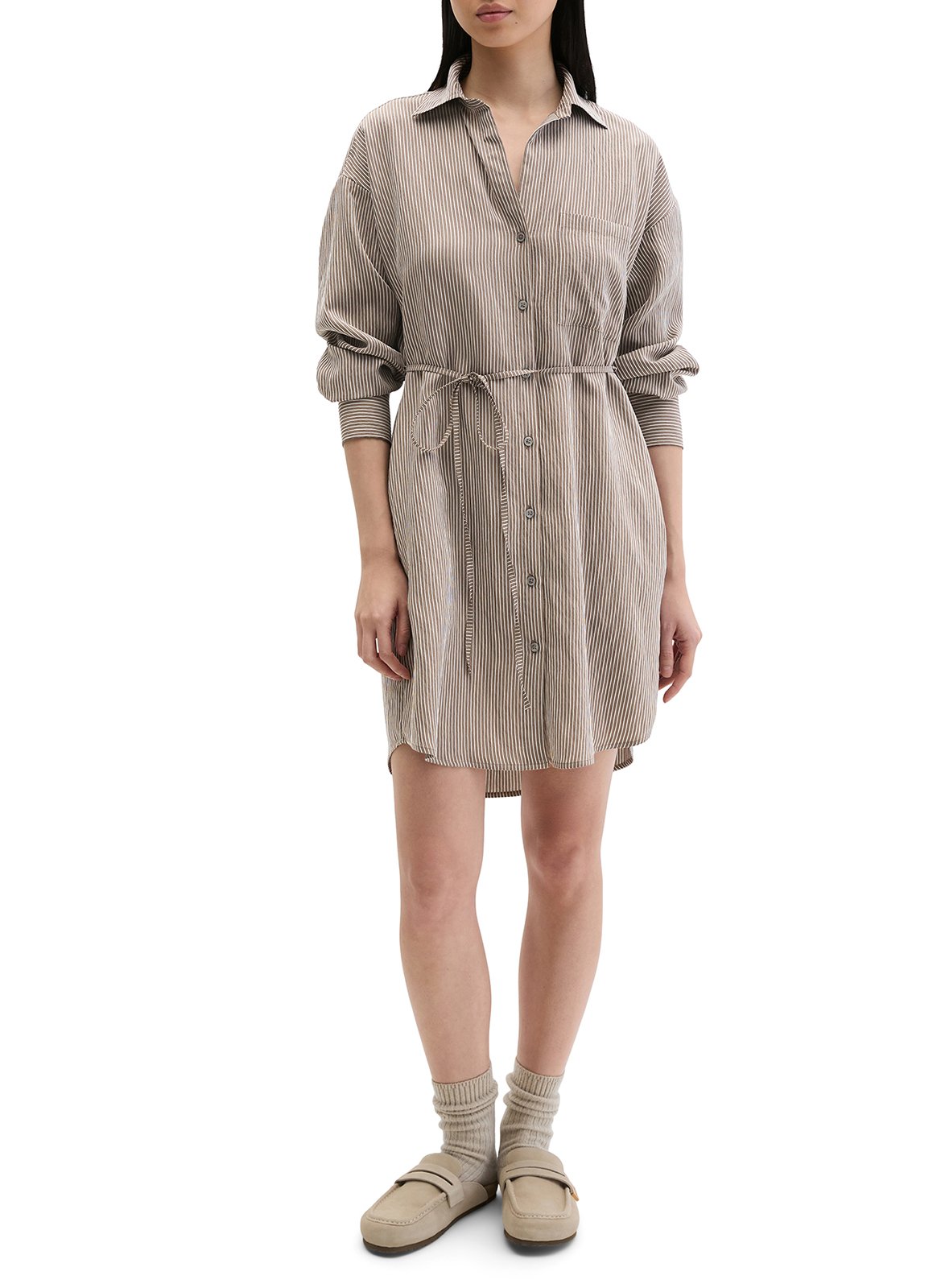 Korte, gestreepte jurk met V-hals MARC O'POLO Veelkleurig