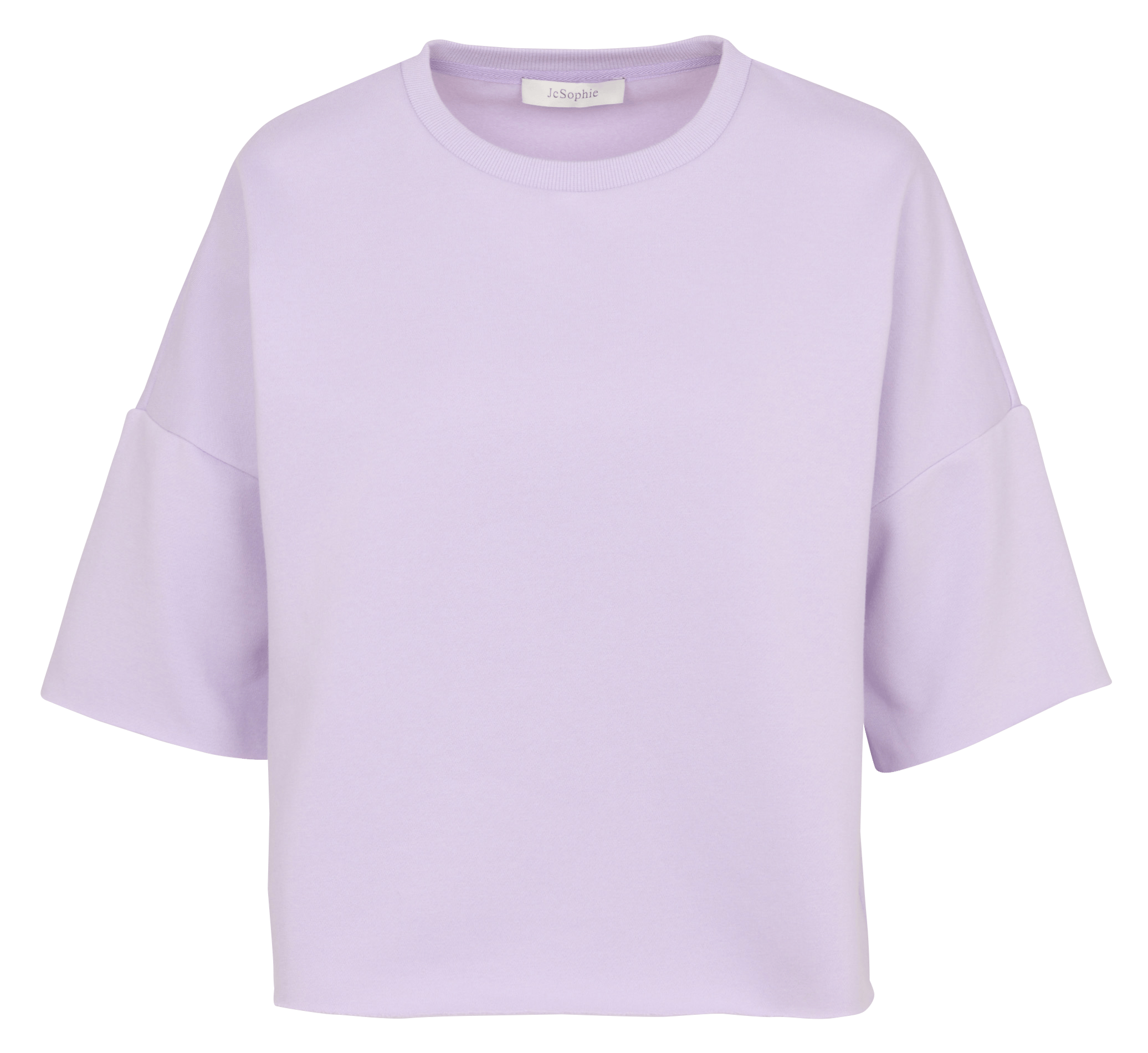 Rundhals-Sweatshirt aus Baumwoll-Mix JC SOPHIE Violett