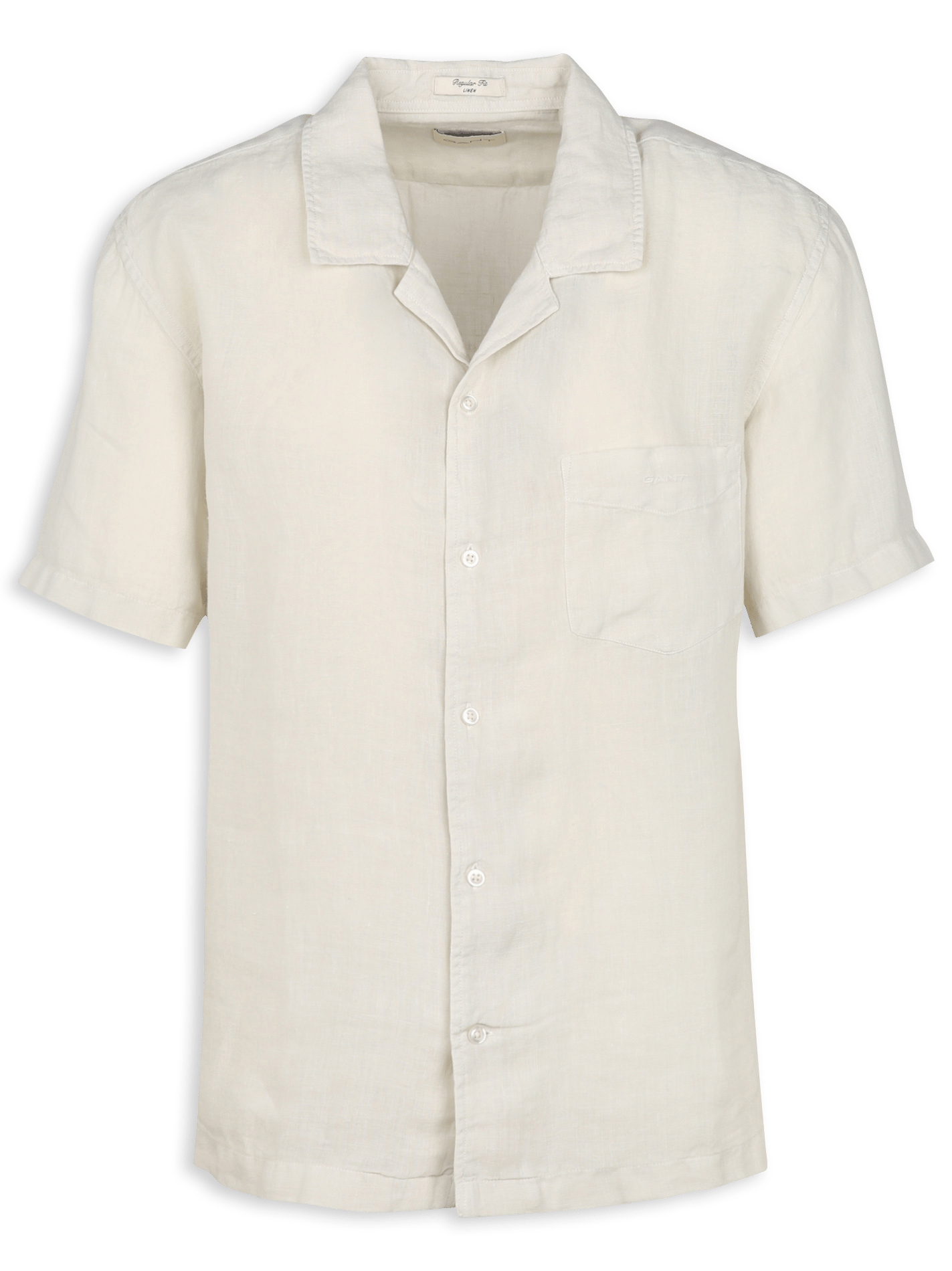 Geruit, linnen overhemd met klassieke kraag GANT