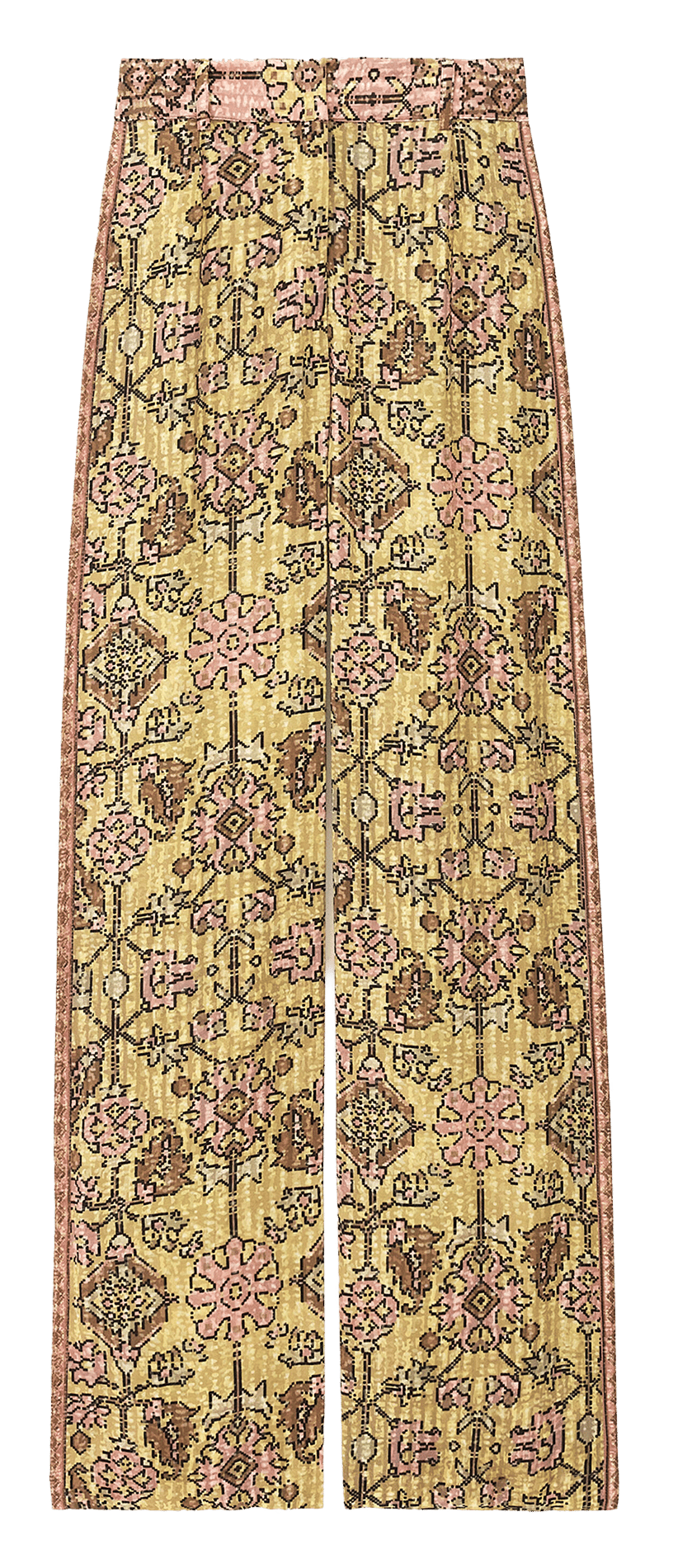 Pantalon large imprimé BA&SH Jaune