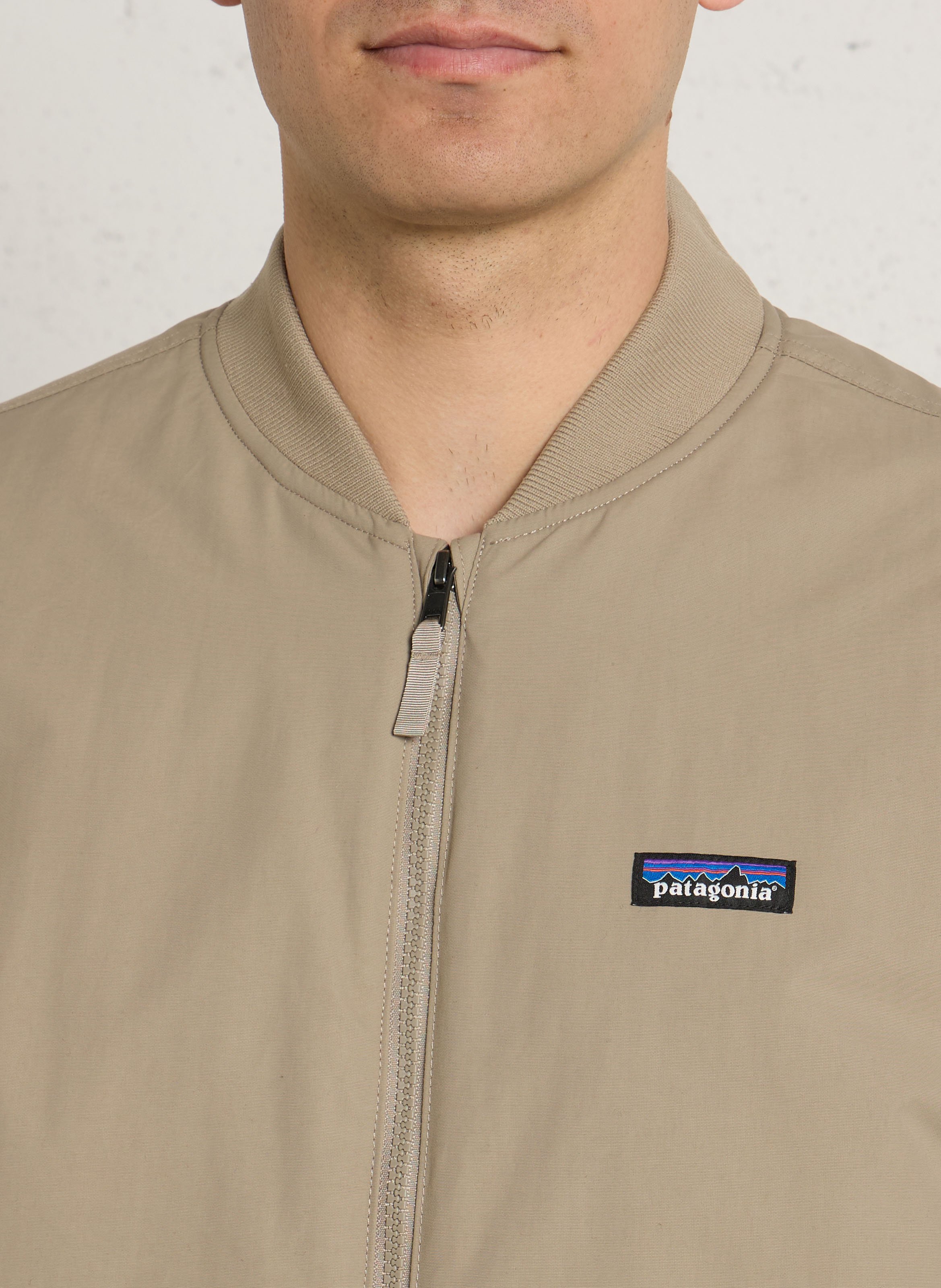 Solid Oversized Zip-up Jacket PATAGONIA Khaki