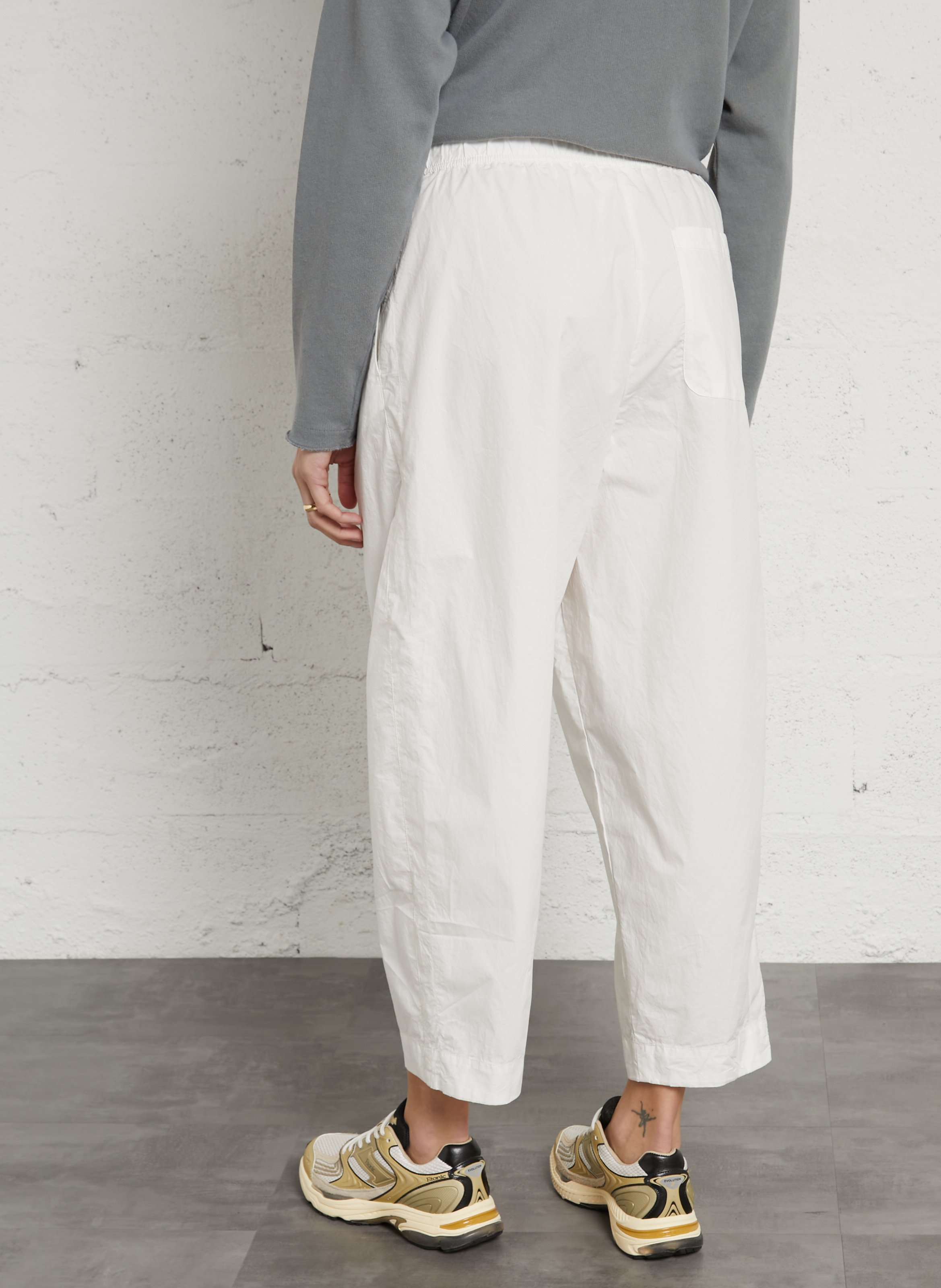 Hoge taille effen joggingbroek AMERICAN VINTAGE Wit