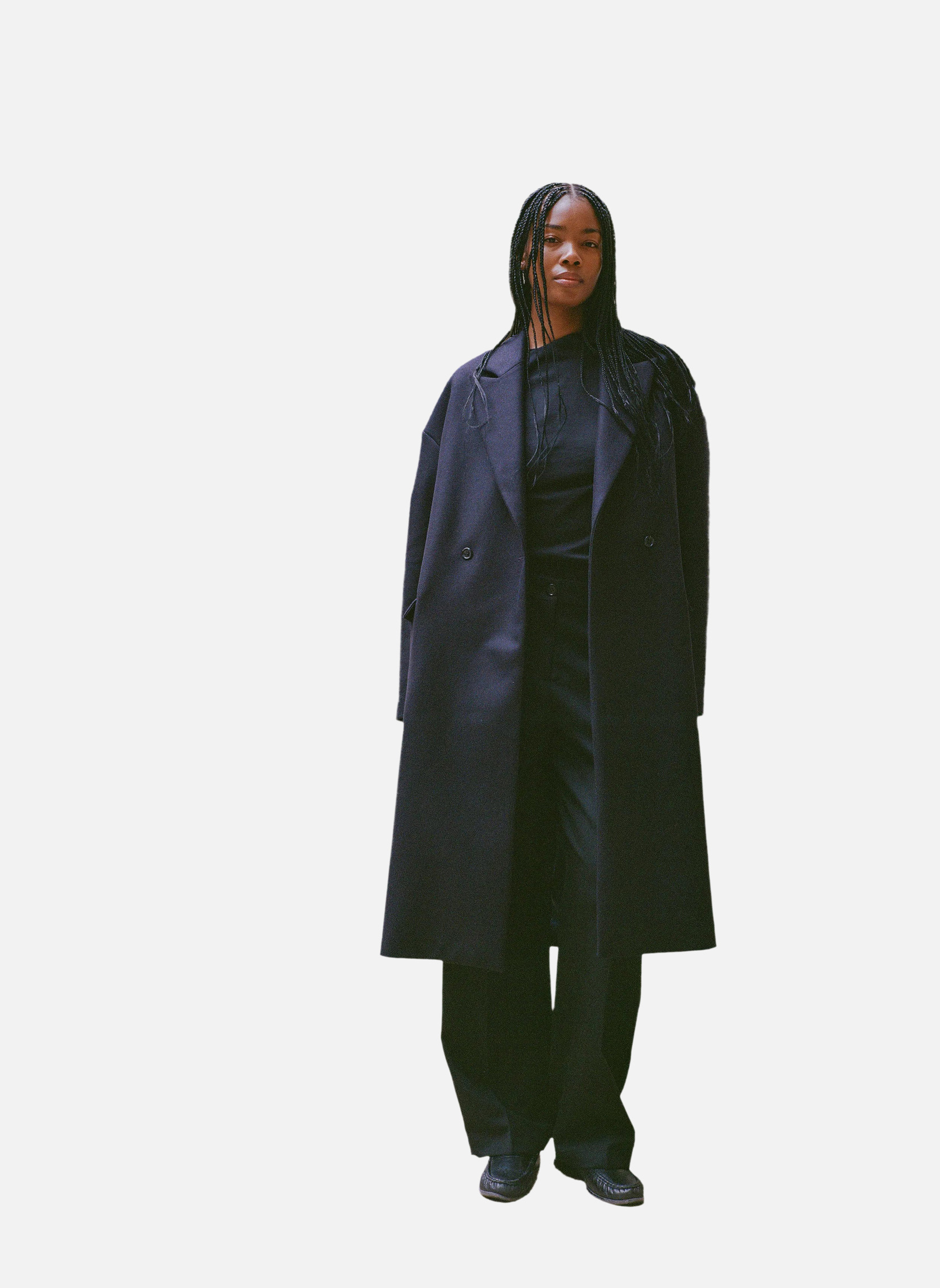 Classic Coat CASPA MIDNIGHT BLUE Noyoco Blue