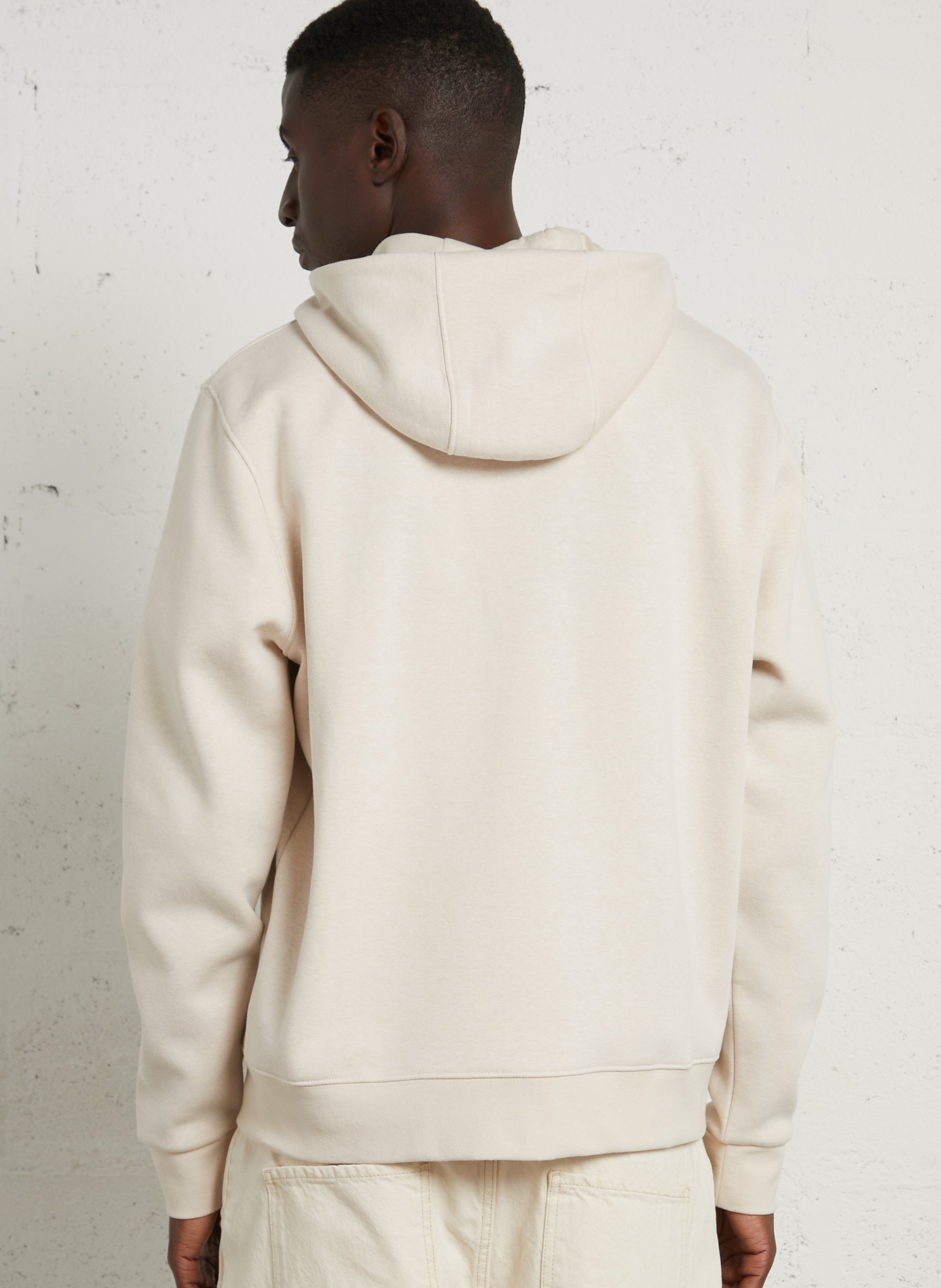 Gerade geschnittenes Kapuzensweatshirt aus Baumwoll-Mix CHEVIGNON Beige