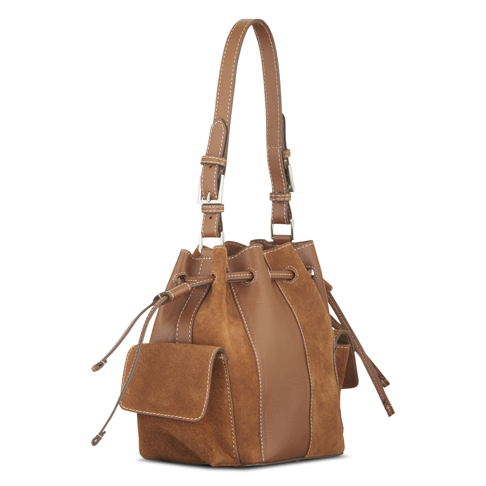 Schultertasche aus Leder BECKSONDERGAARD Braun