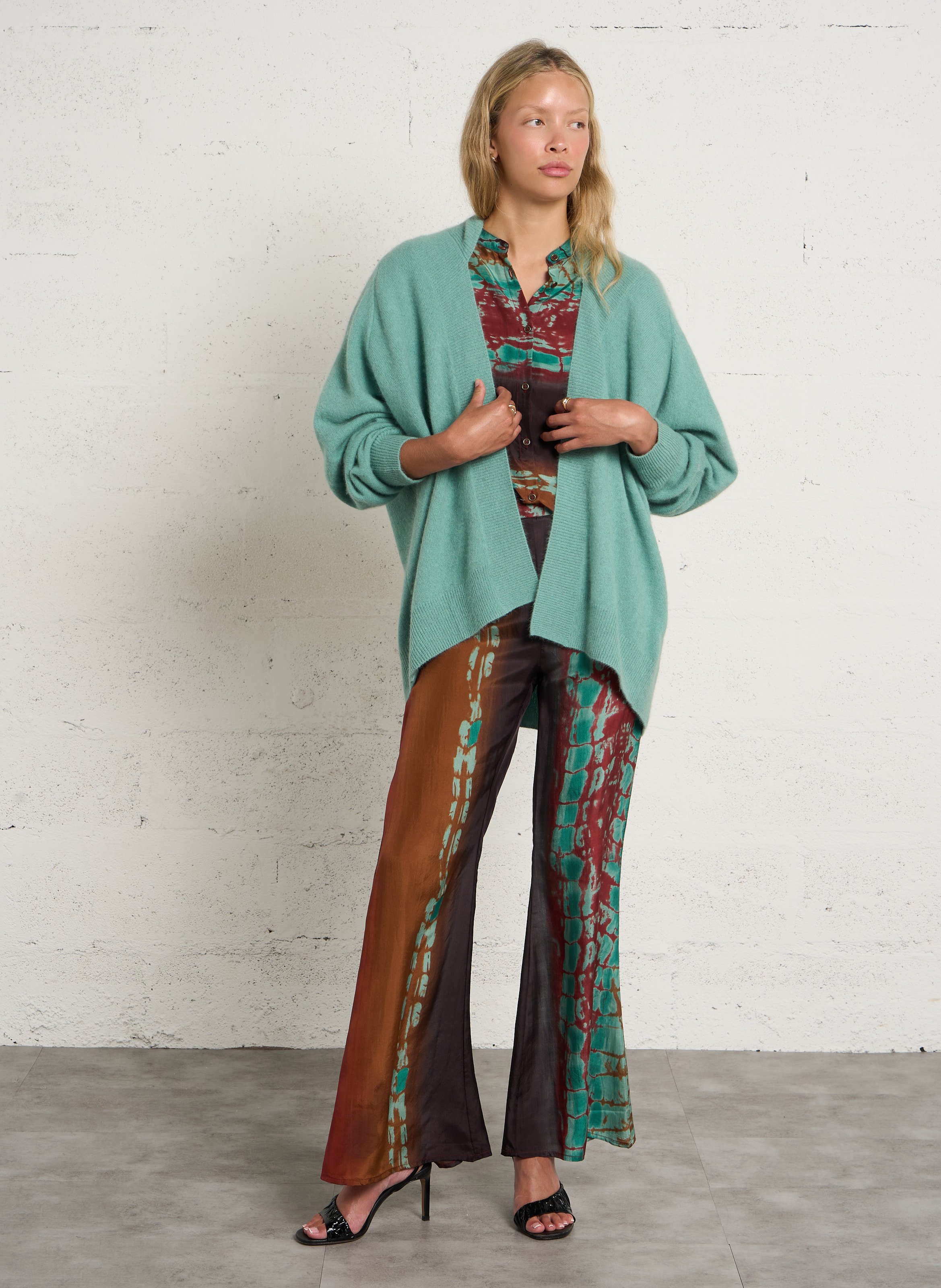 Oversized vest zonder sluiting MES DEMOISELLES Groen