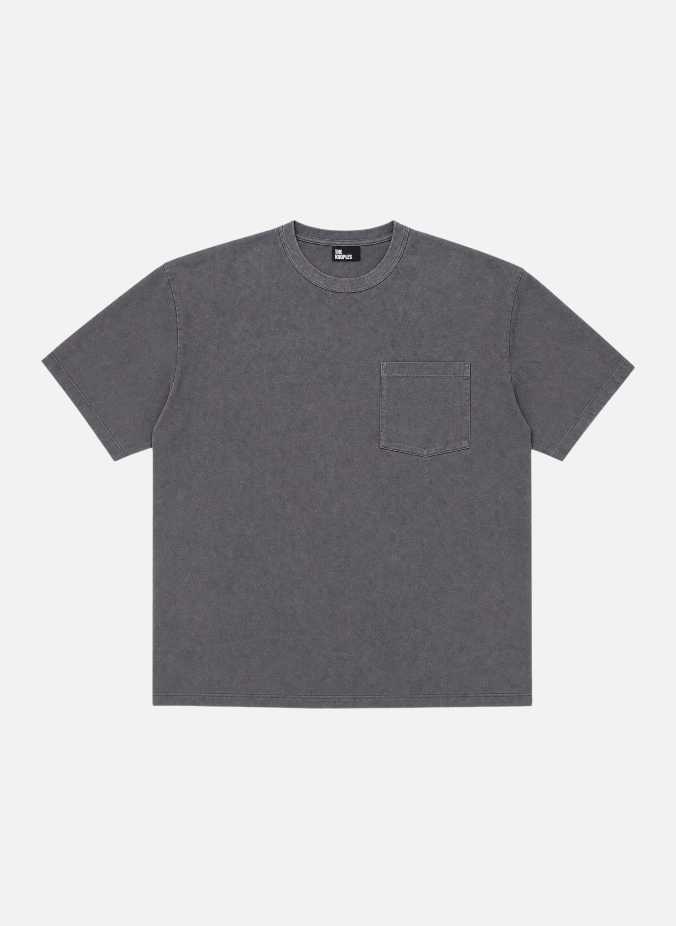 Washed black plain t-shirt THE KOOPLES Black
