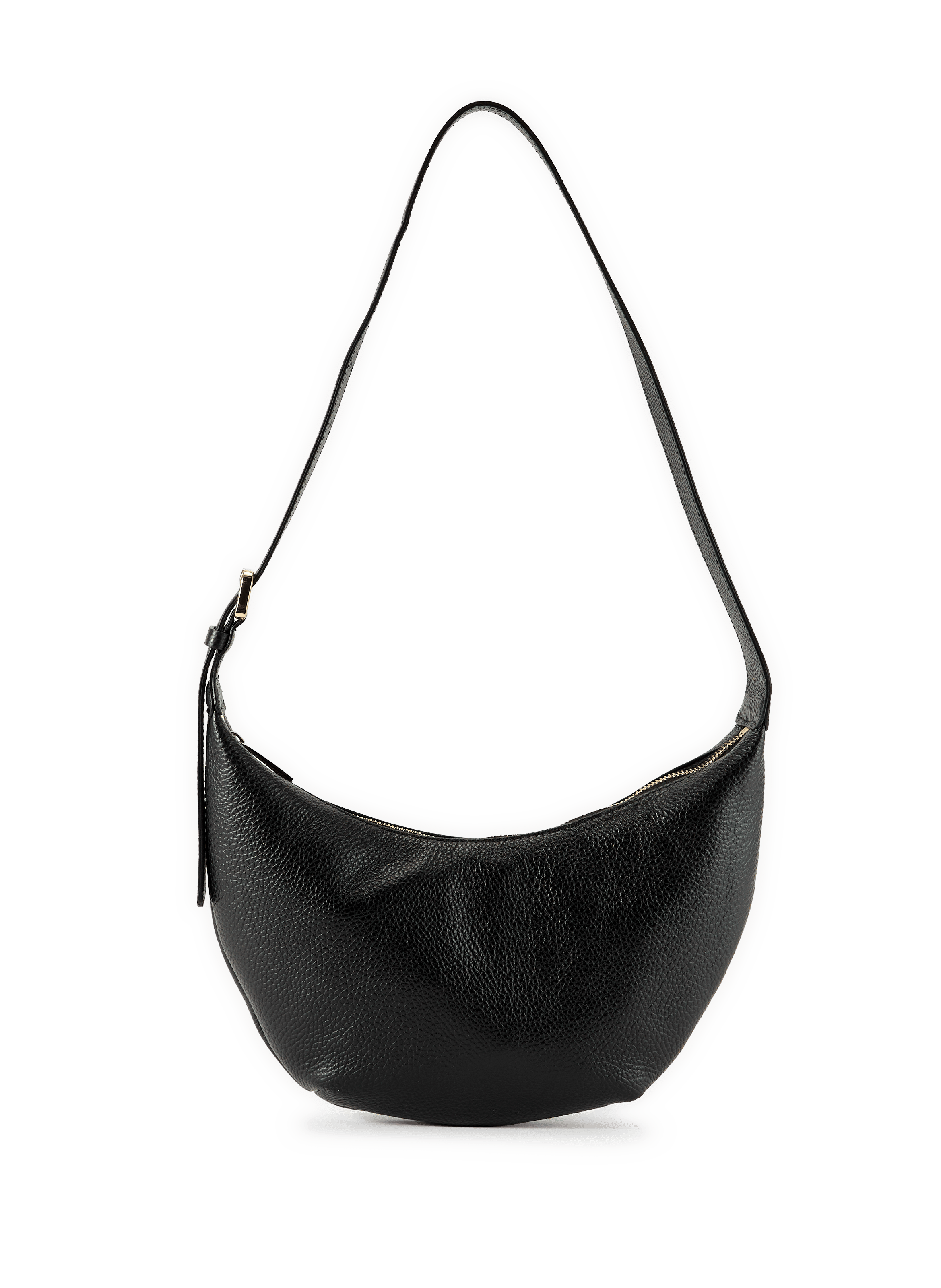 Grained leather banana fanny pack SAISON 1865 Black