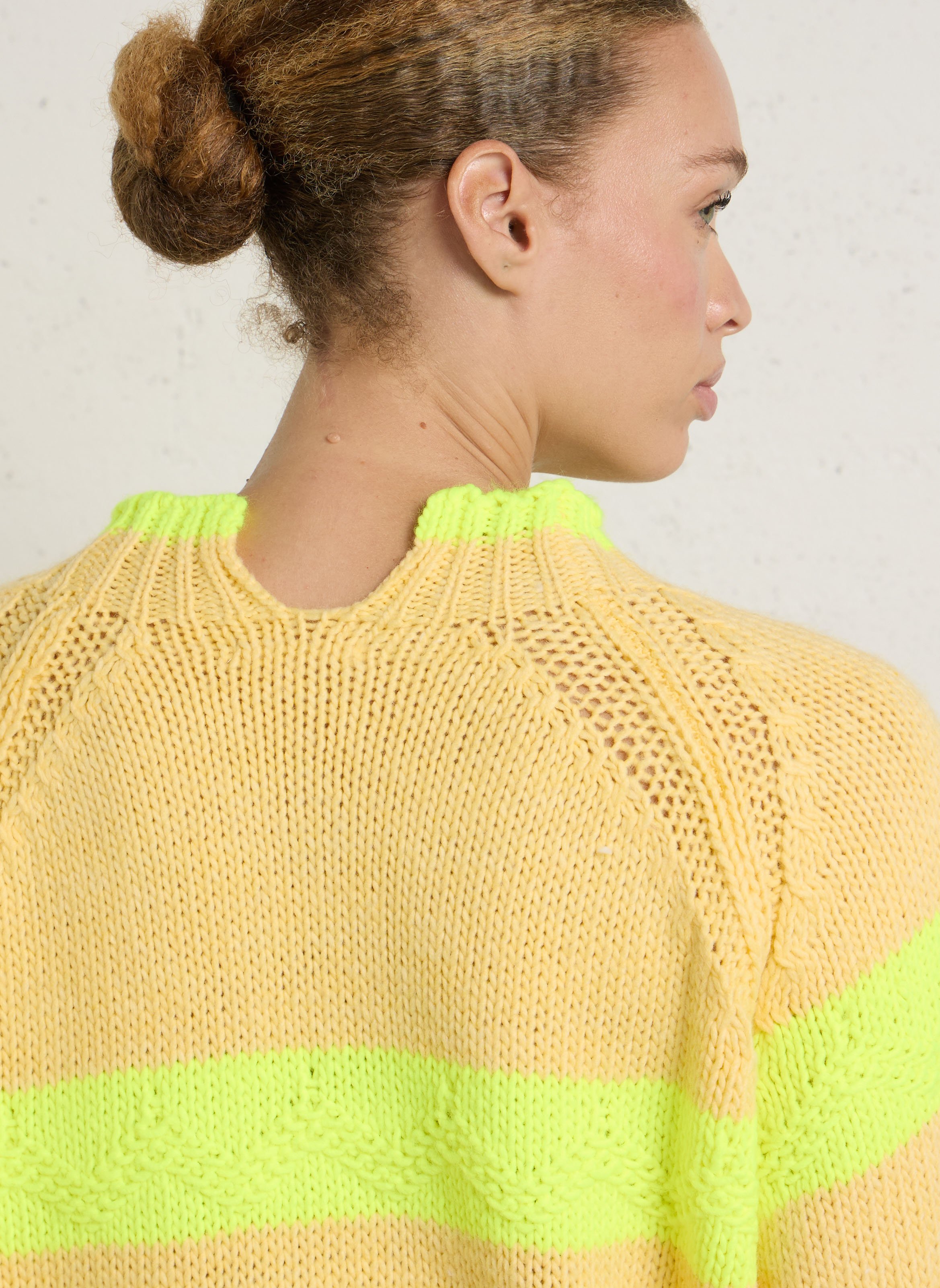 Oversized Long Sleeve Sweater DR BLOOM Yellow