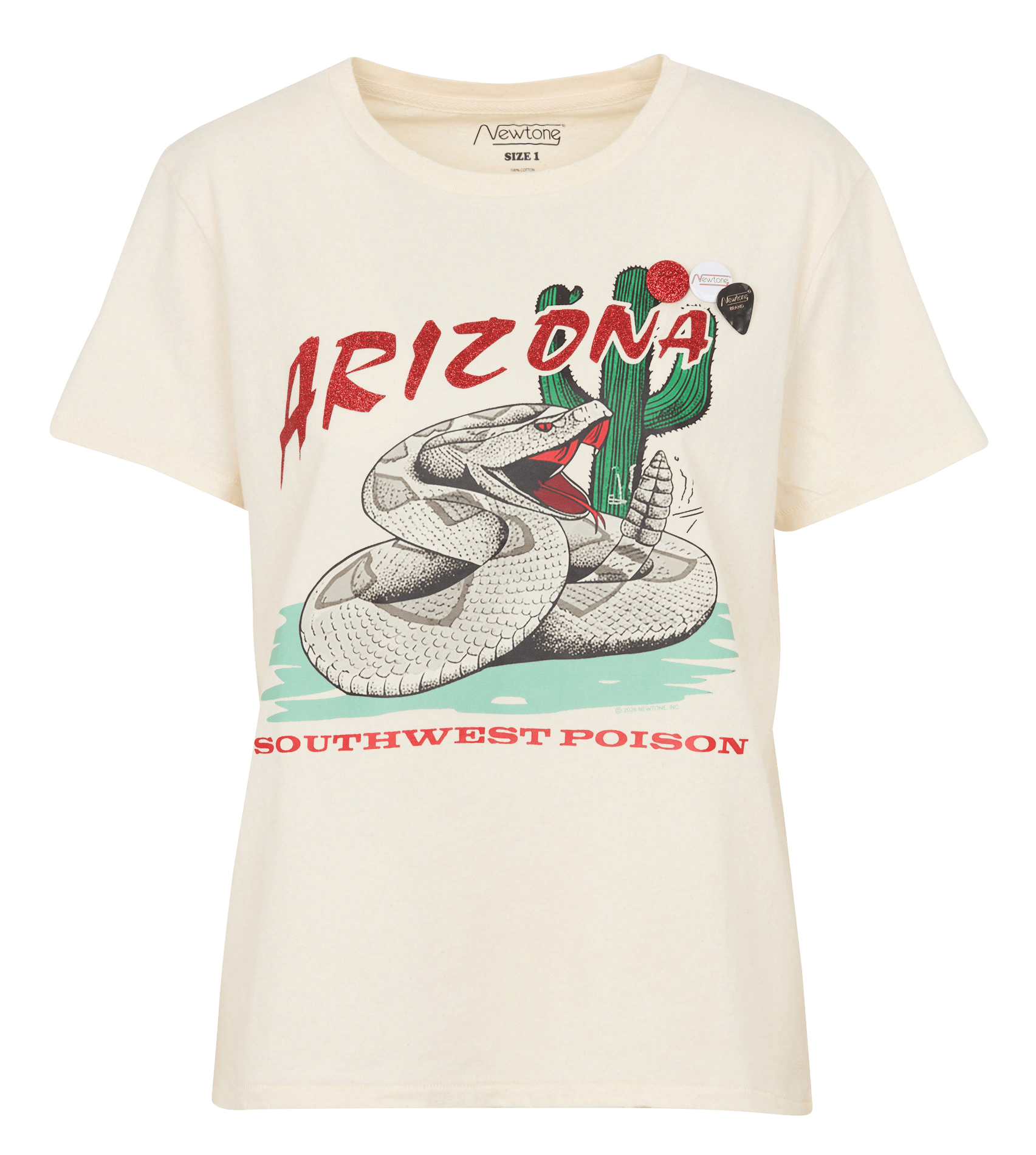 Tee-shirt droit en coton NEWTONE Beige