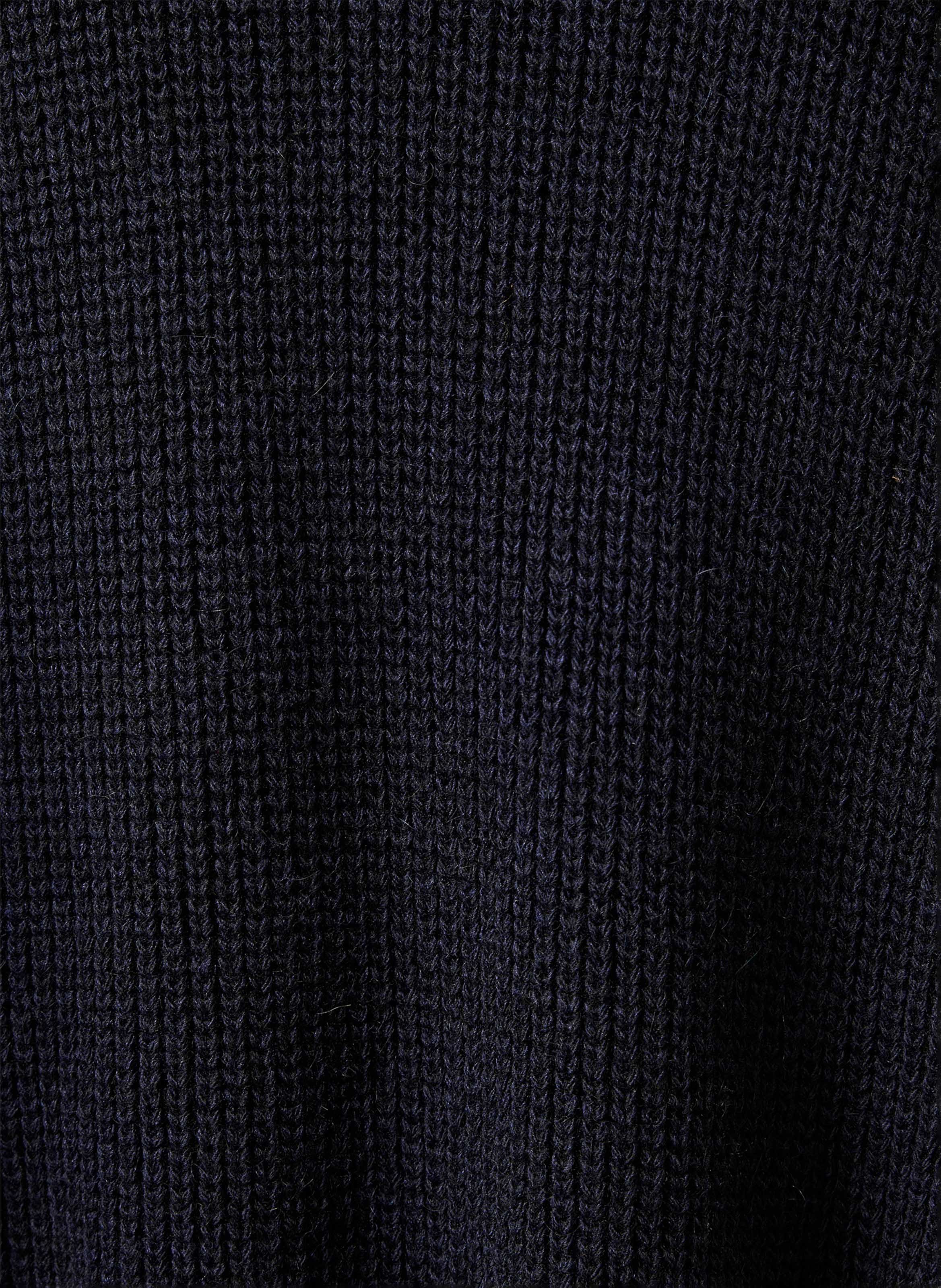 Gilet sans manches ample en côtes perlées LA FEE MARABOUTEE Bleu