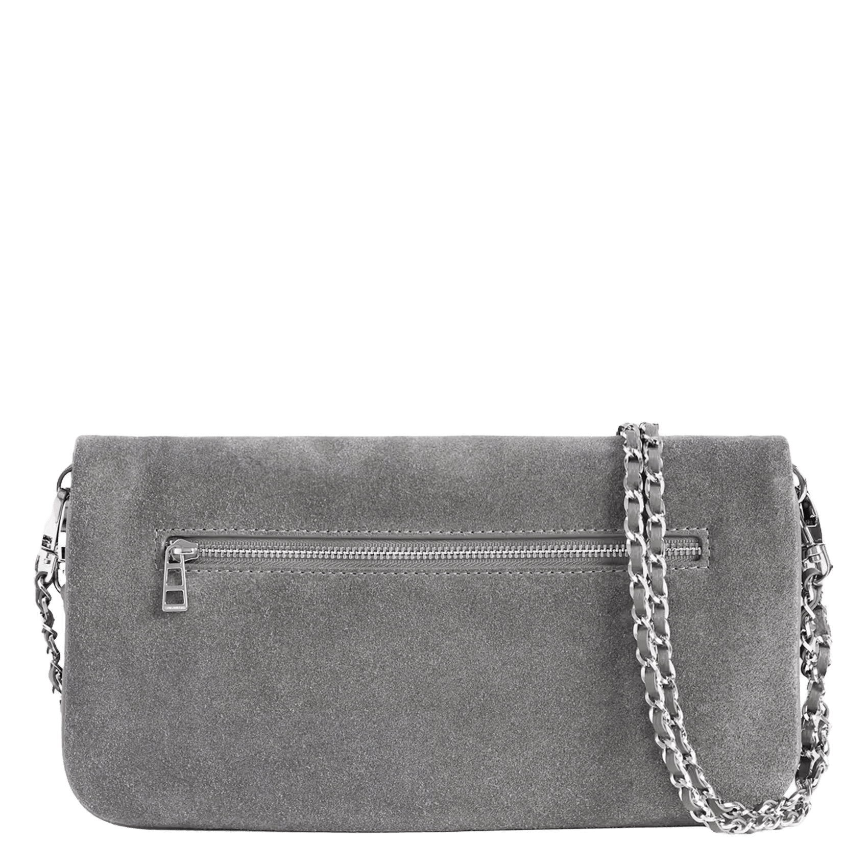 Leren schoudertas ZADIG&VOLTAIRE Grijs