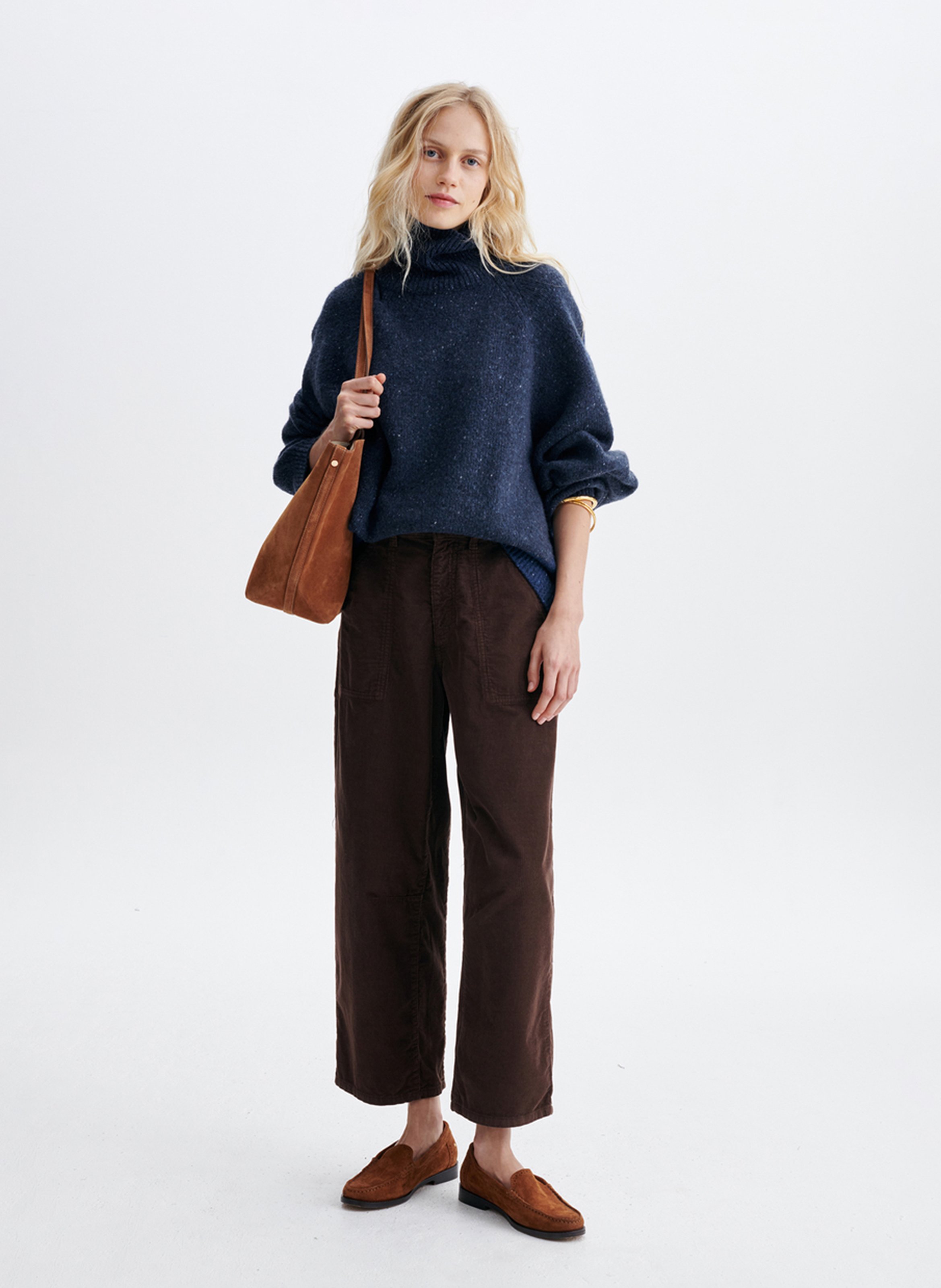 Wool-blend turtleneck sweater VANESSA BRUNO Blue