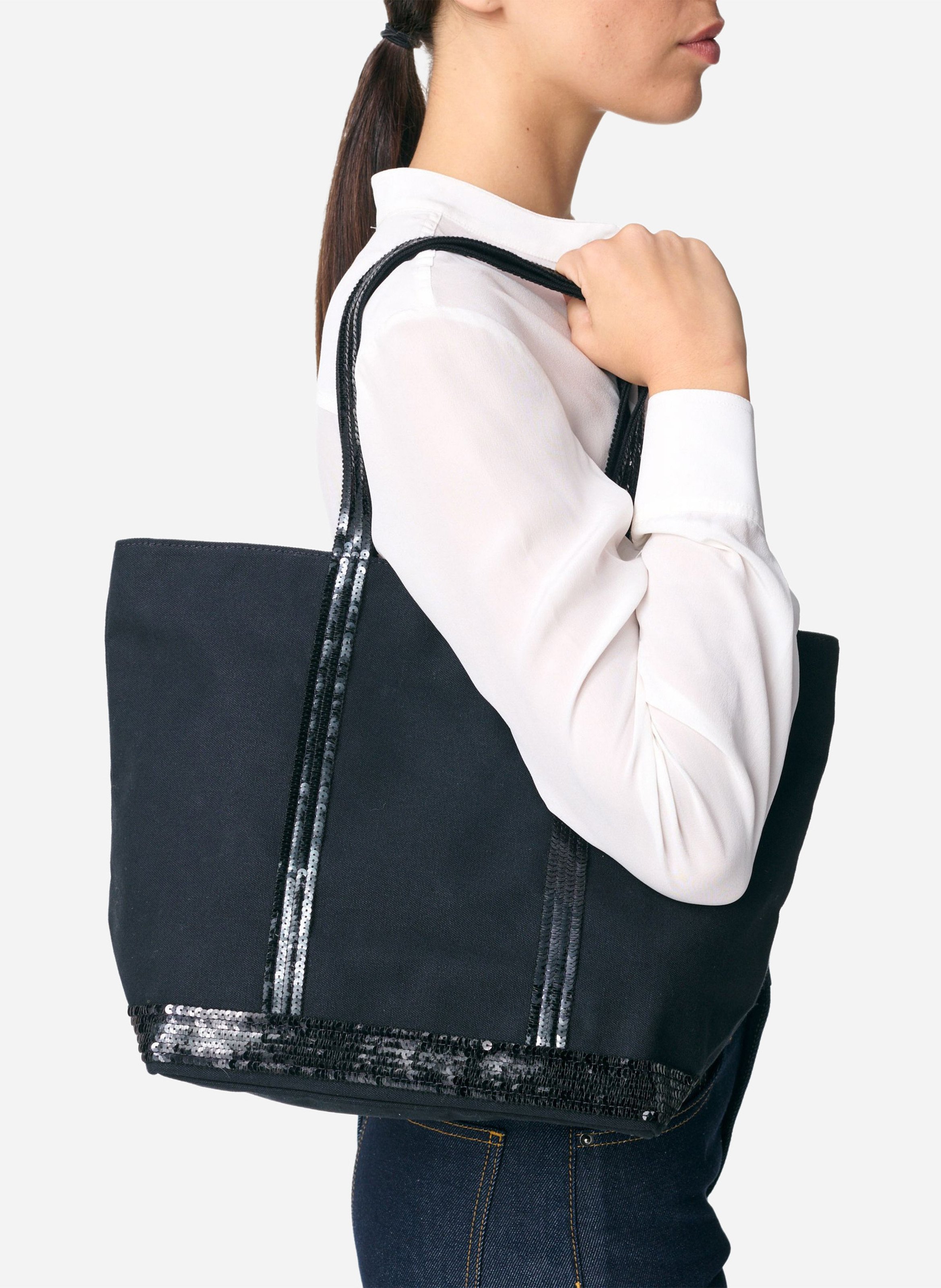 Cotton tote bag VANESSA BRUNO Black