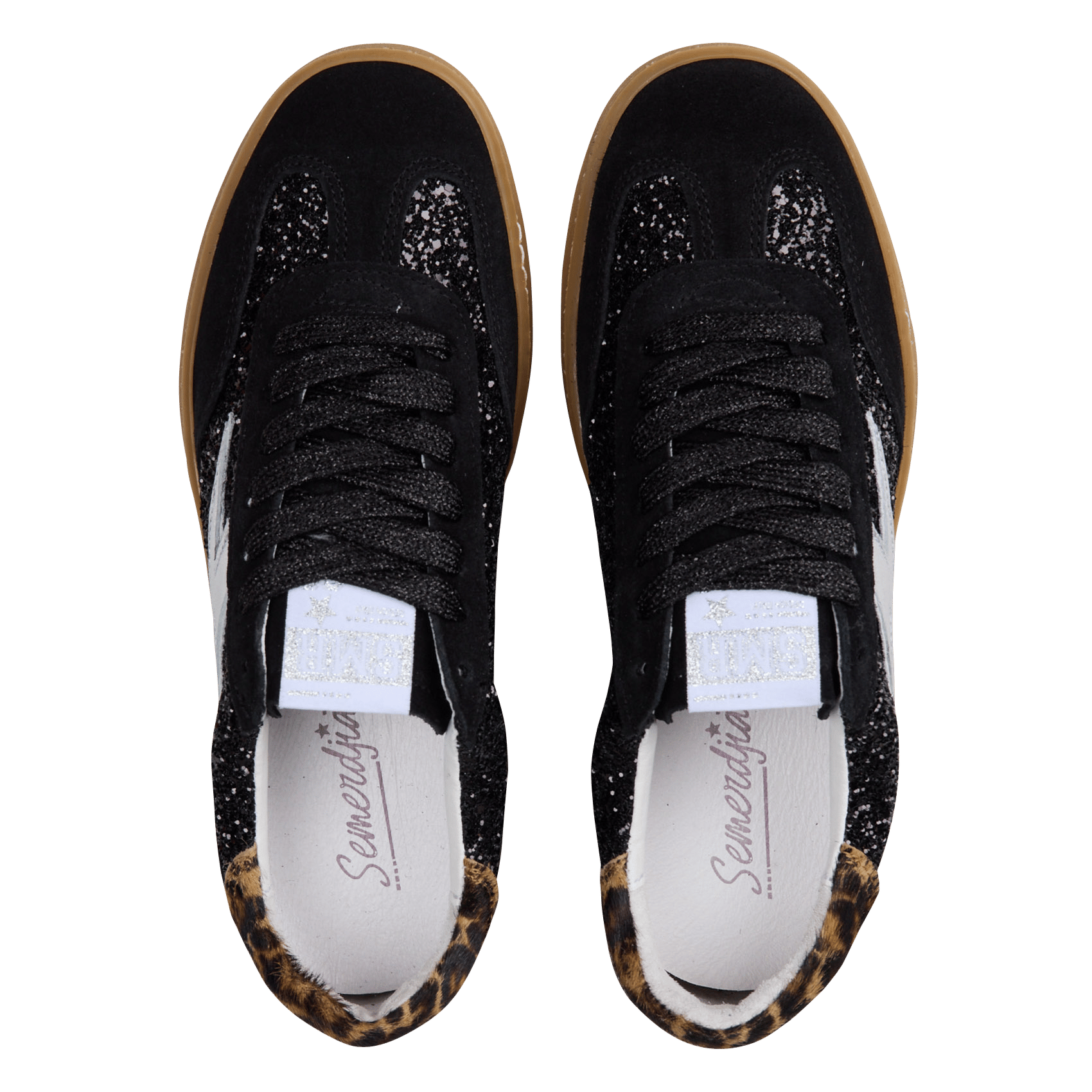 Lage sneakers met pailletten SEMERDJIAN - SMR Zwart