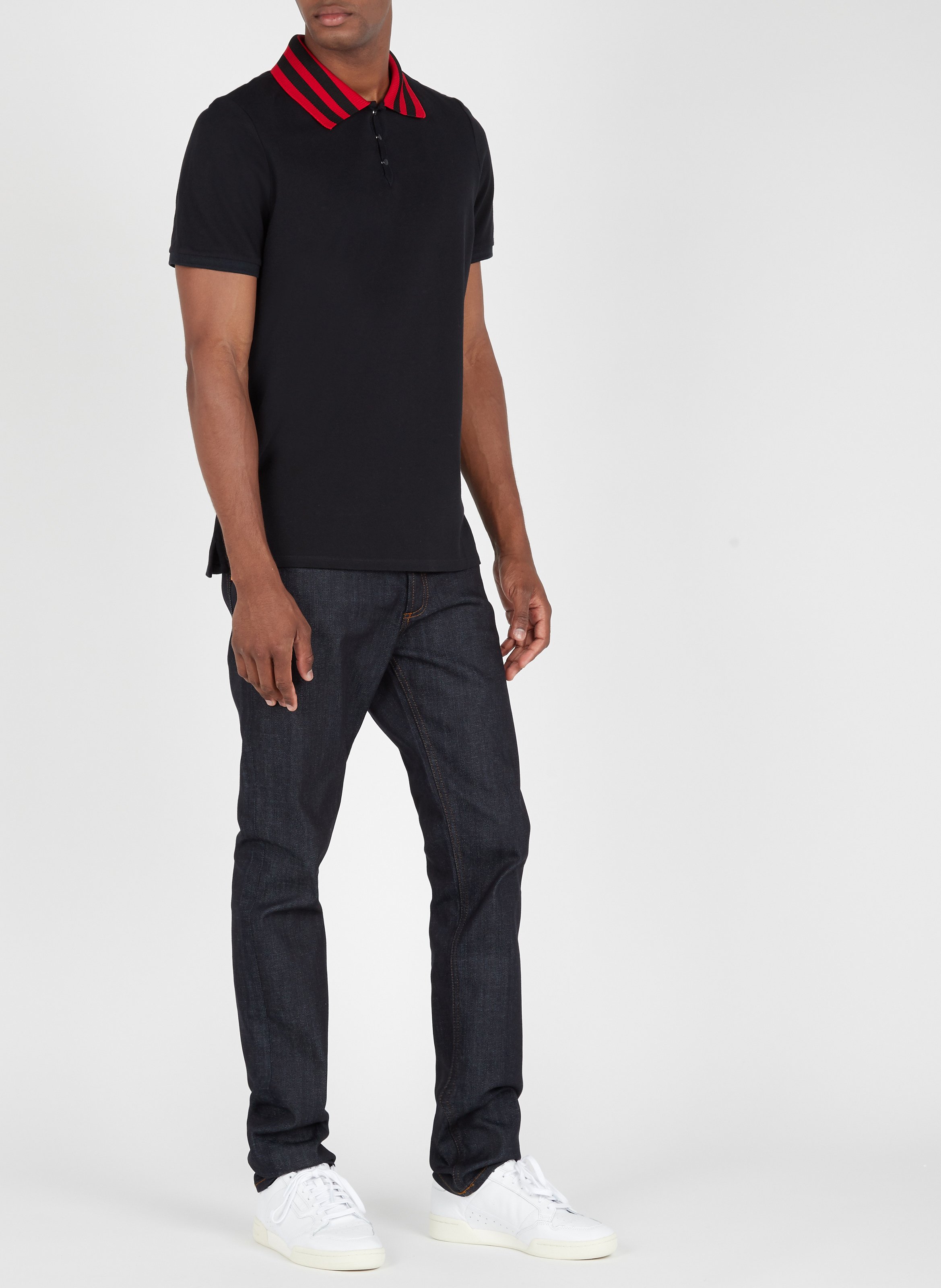 Jean slim en coton mélangé SANDRO Bleu