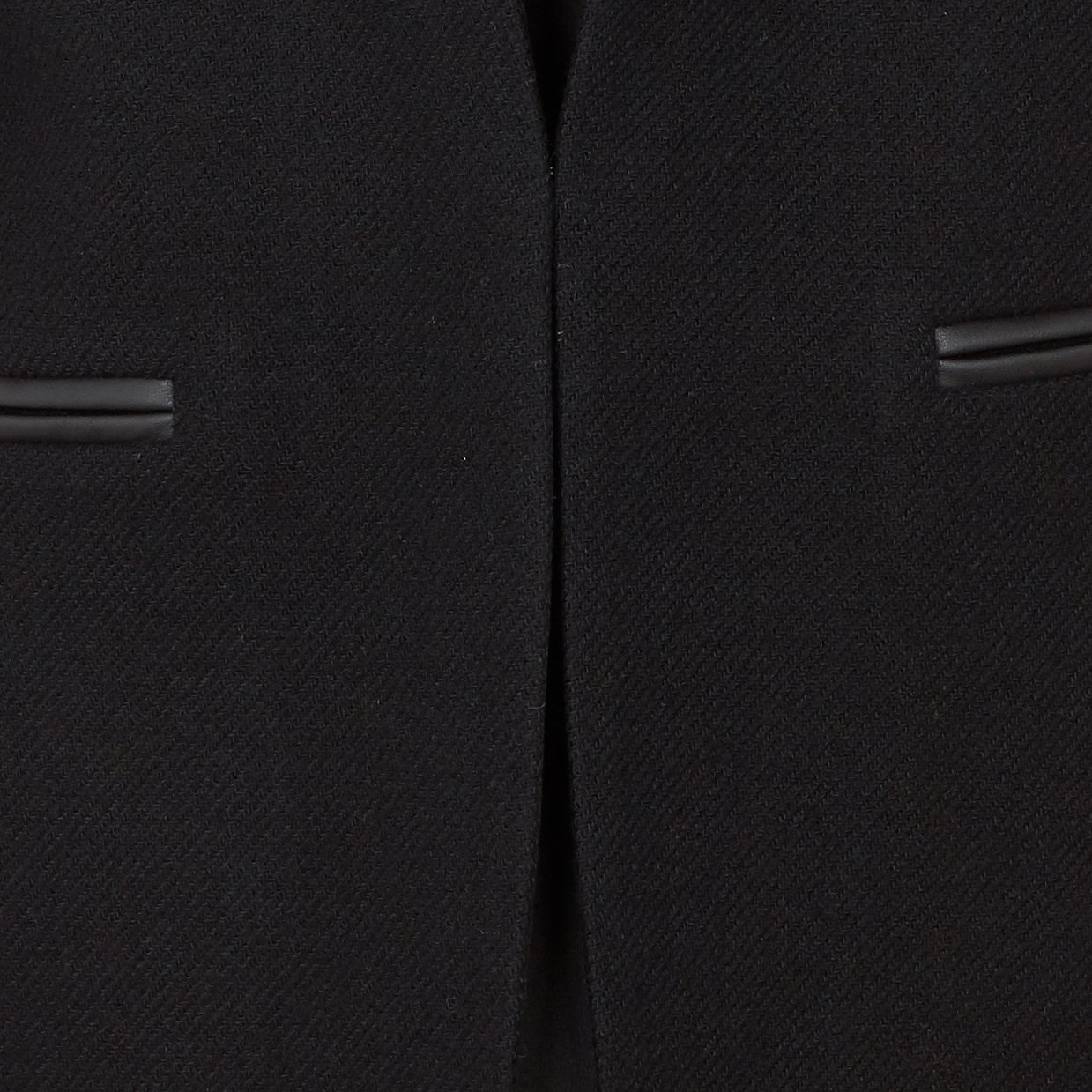 Halblanger Wollmantel mit doppeltem Kragen IKKS Schwarz