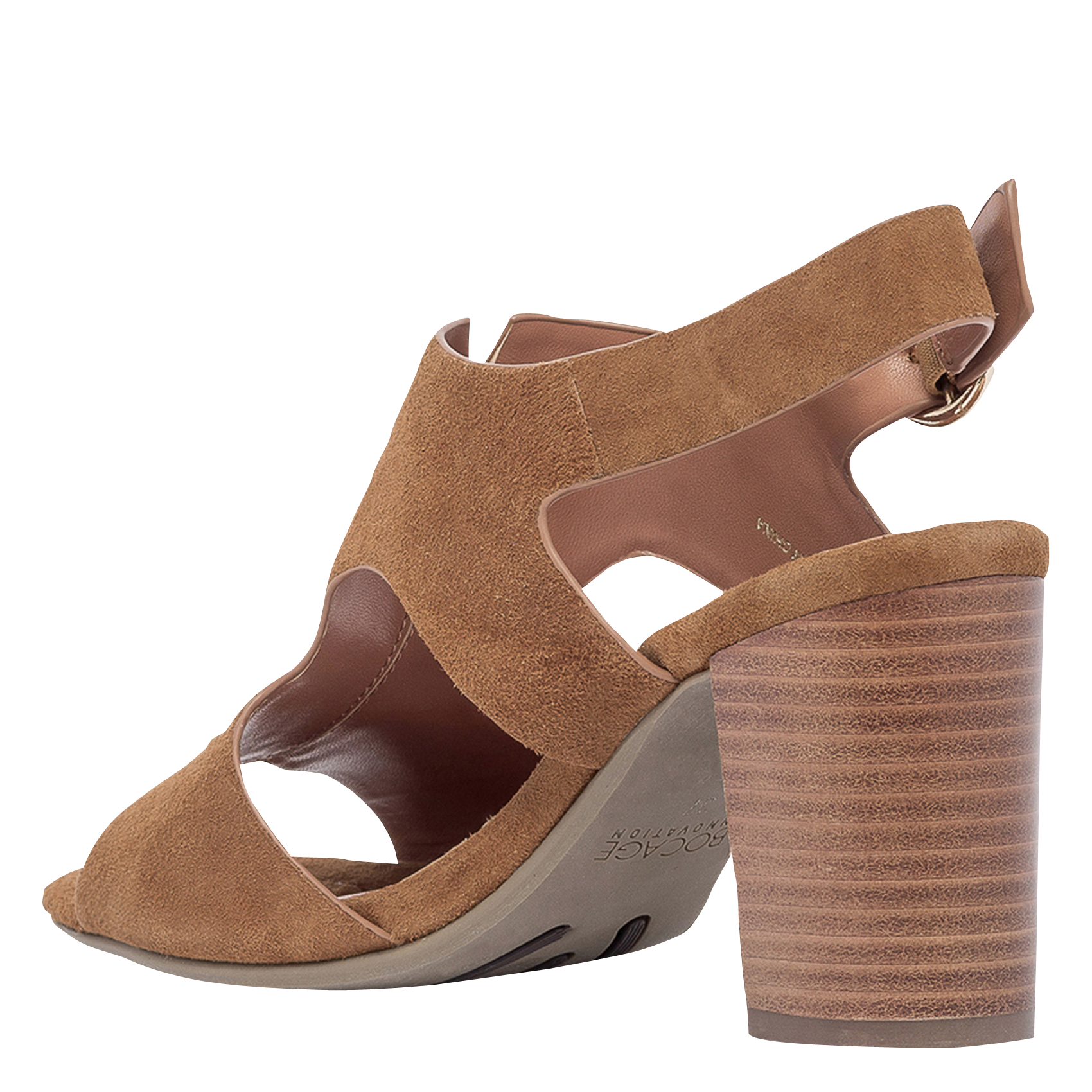 Ledersandalen mit Absatz BOCAGE Braun