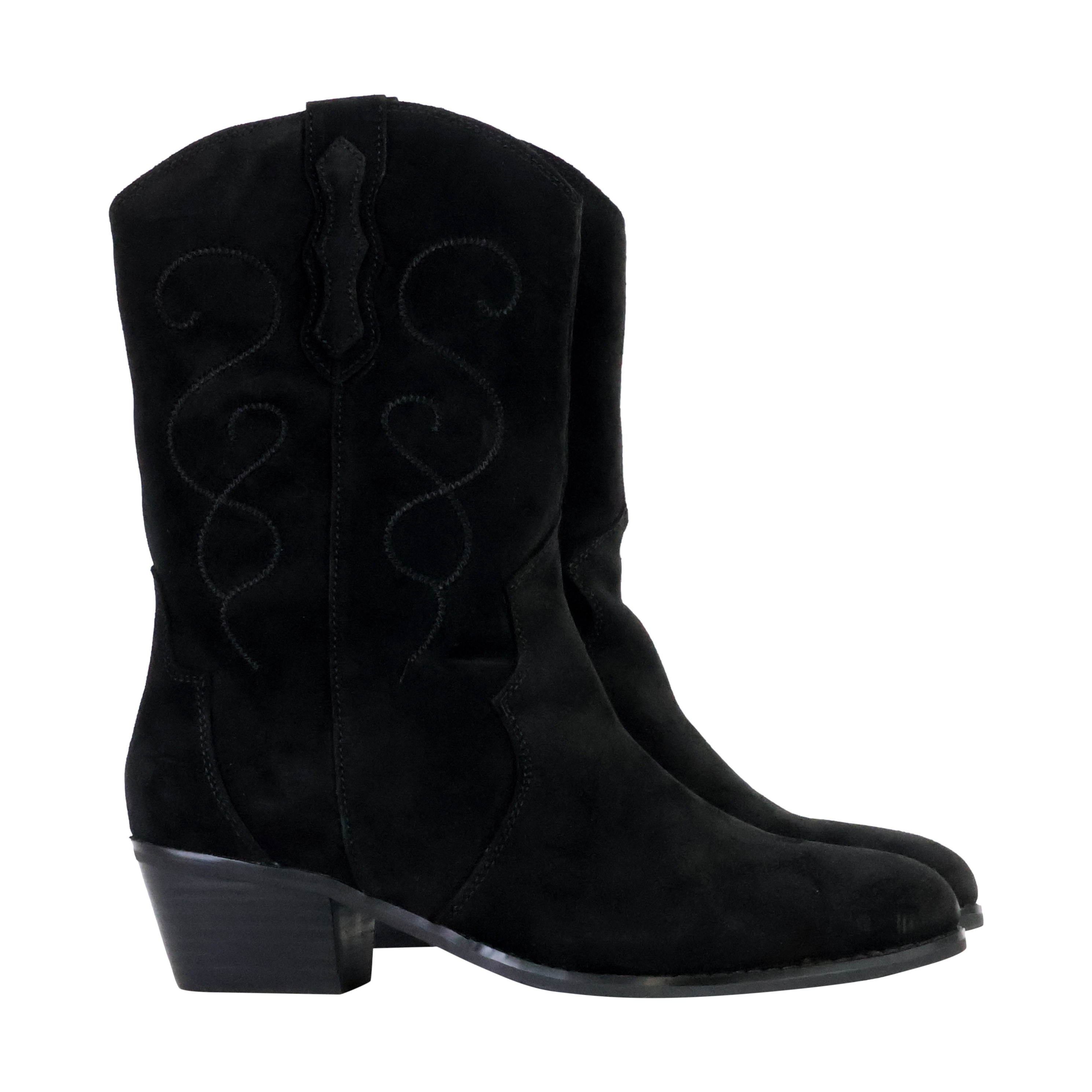 Ajisai leather ankle boots EMILIE KARSTON Black