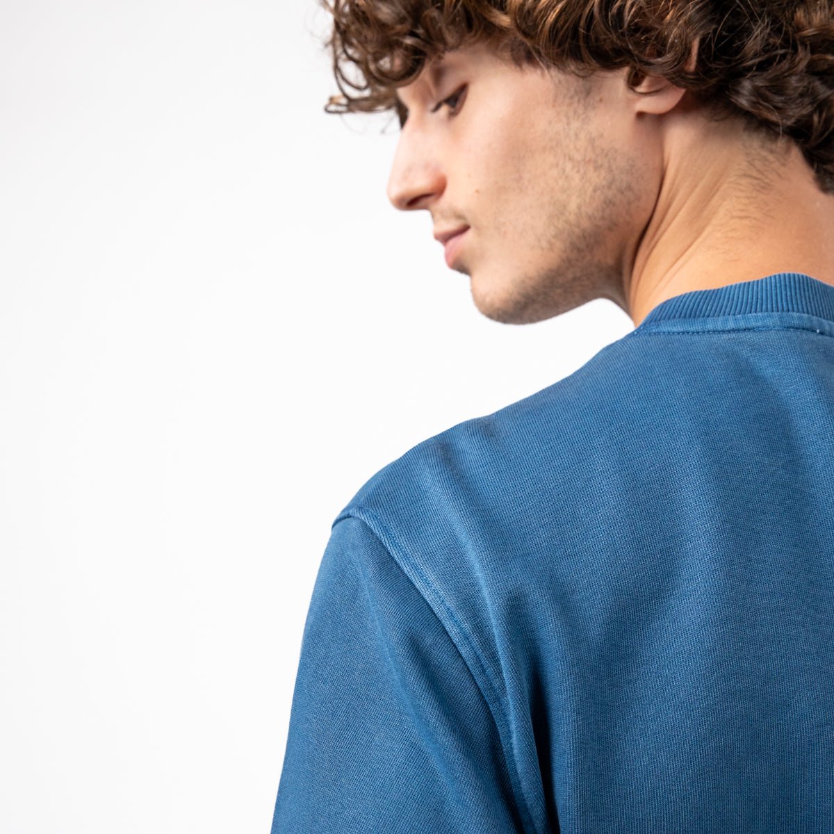 Vintage organic cotton sweatshirt BILLYBELT Blue