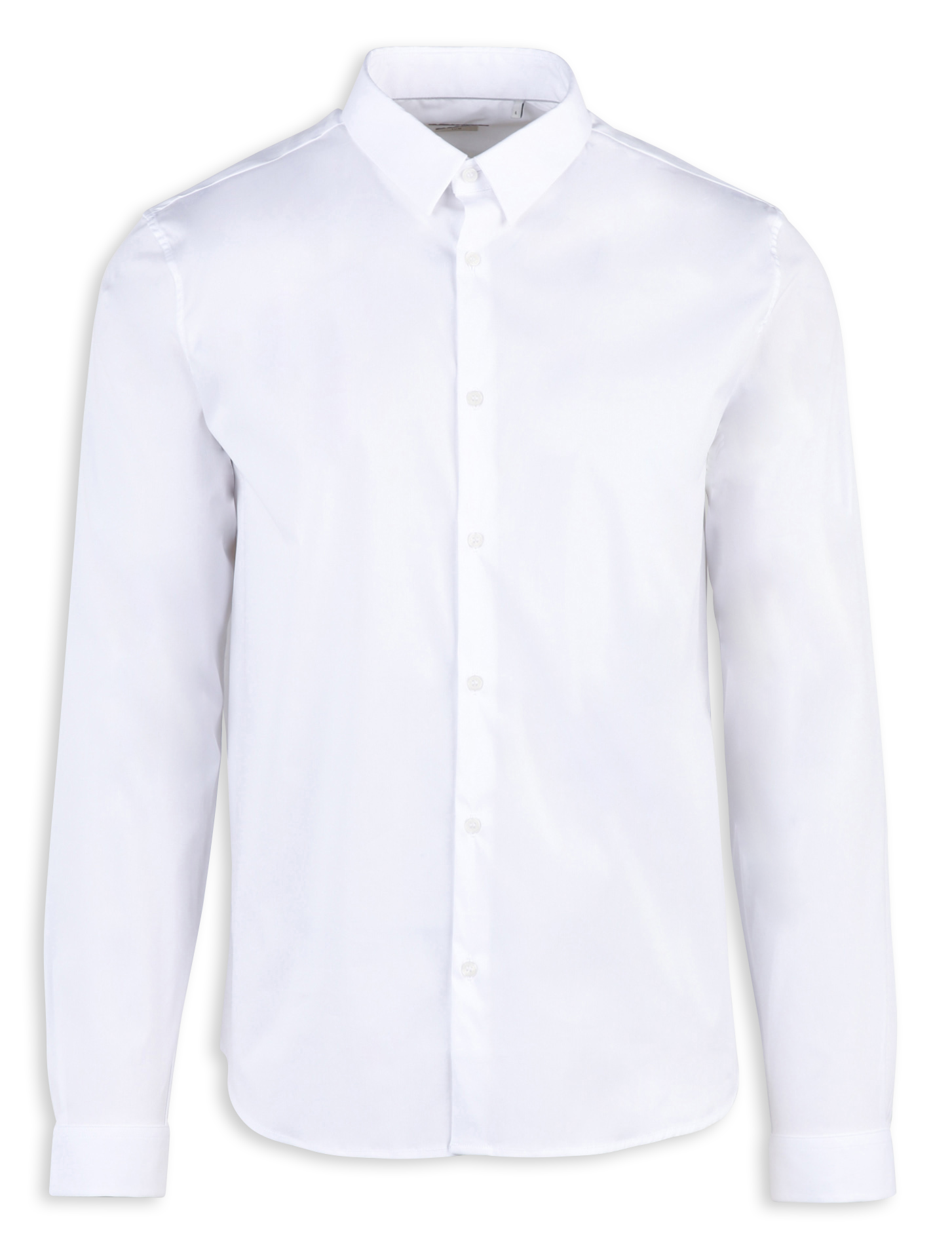 Chemise col classique manches contrastantes en coton IKKS White