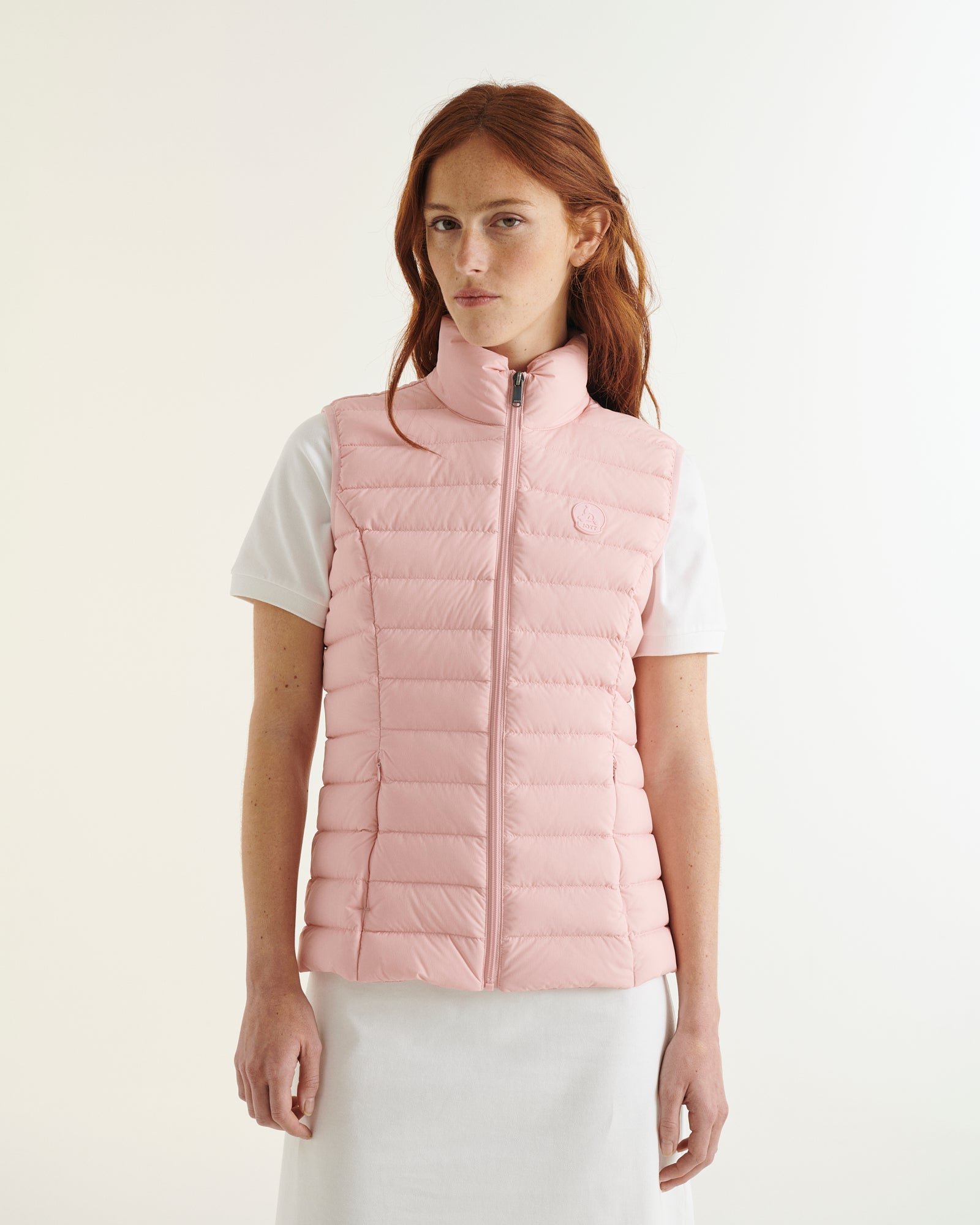 Stretch sleeveless down jacket Grenada JOTT Pink