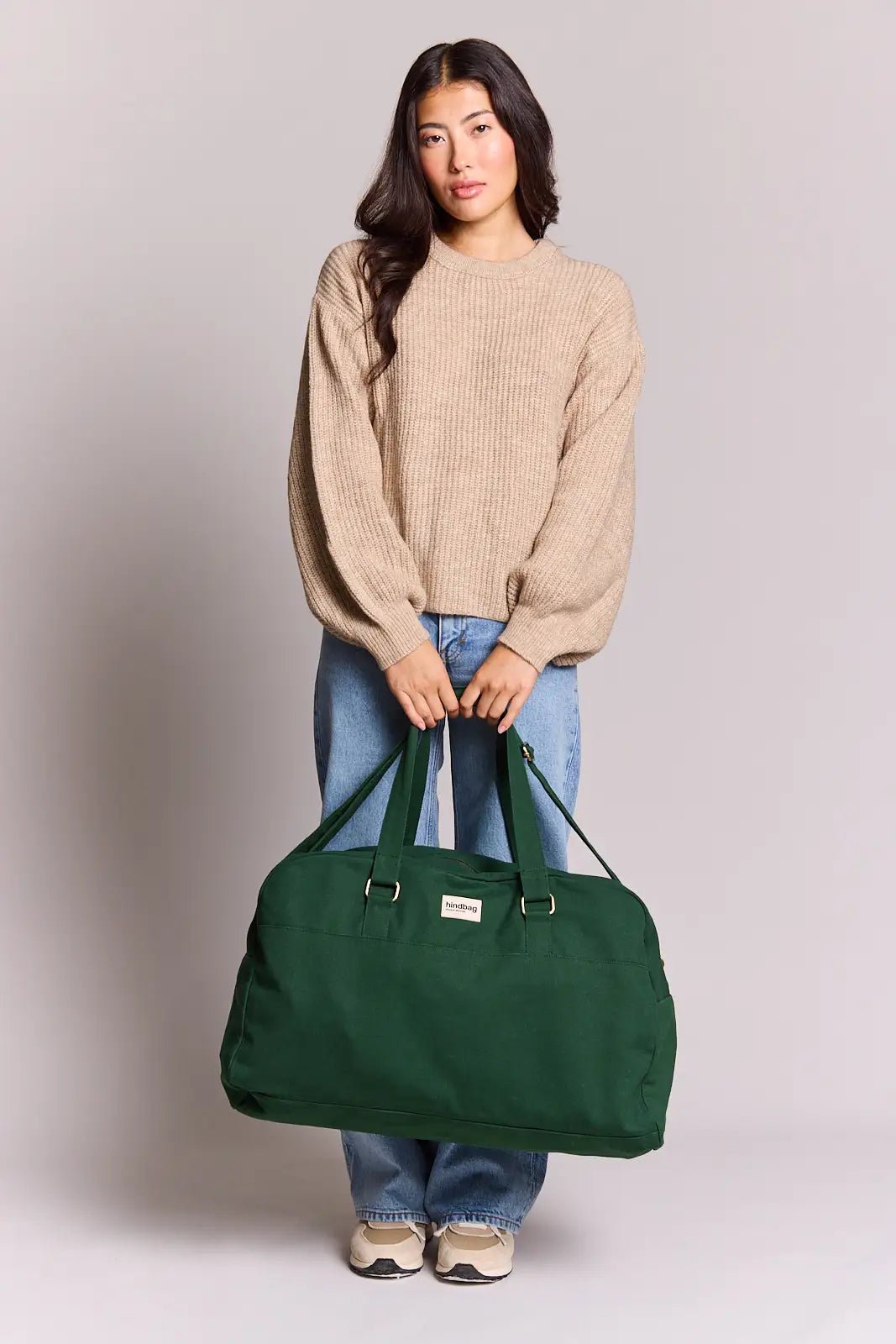 Cotton travel bag HINDBAG Green