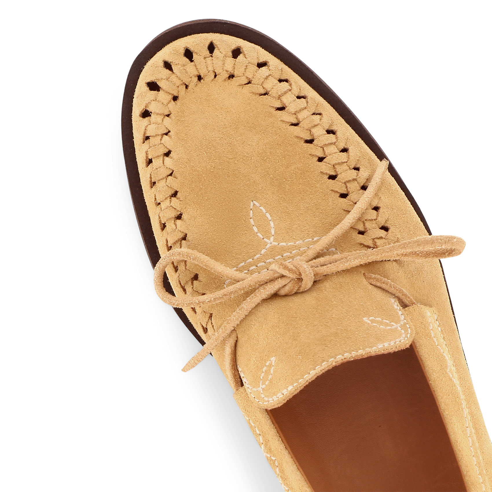 Mocassins en cuir SOCQUE PARIS Beige