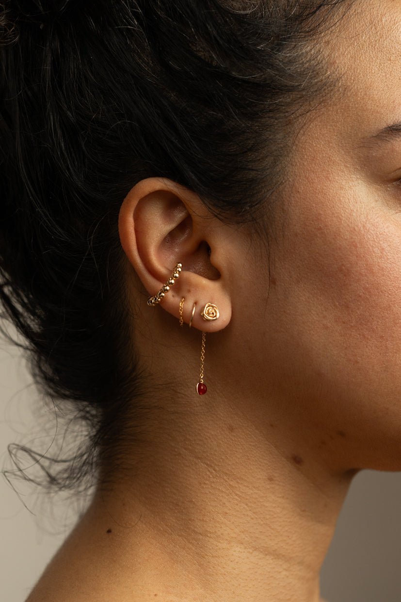 Rosa studs YAY Golden