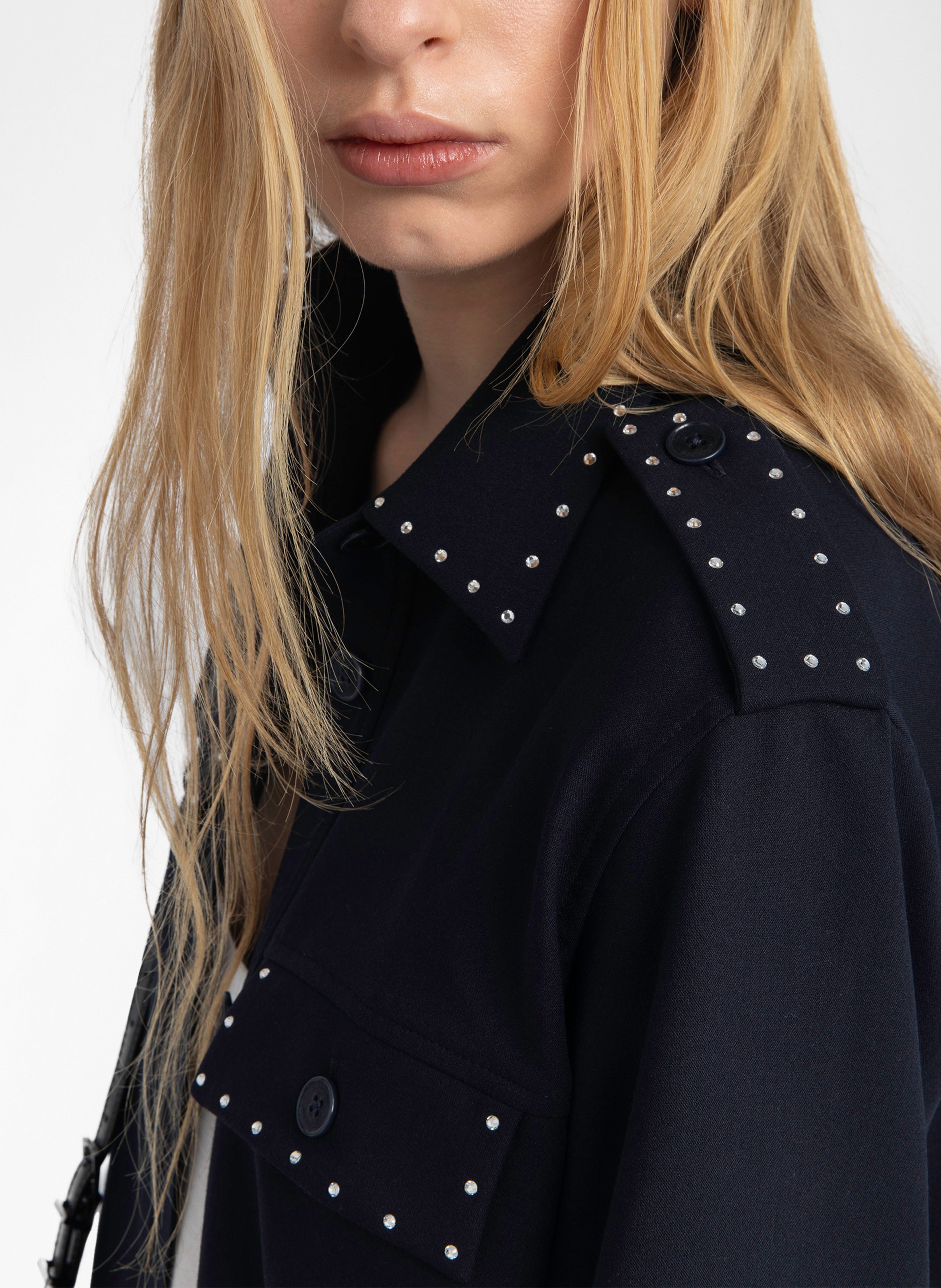 Straight shirt with rhinestones ZADIG&VOLTAIRE Blue
