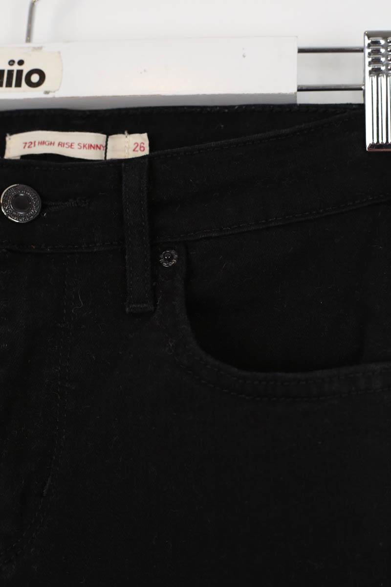 721 Slim Cotton Jeans LEVI'S - Seconde main Black