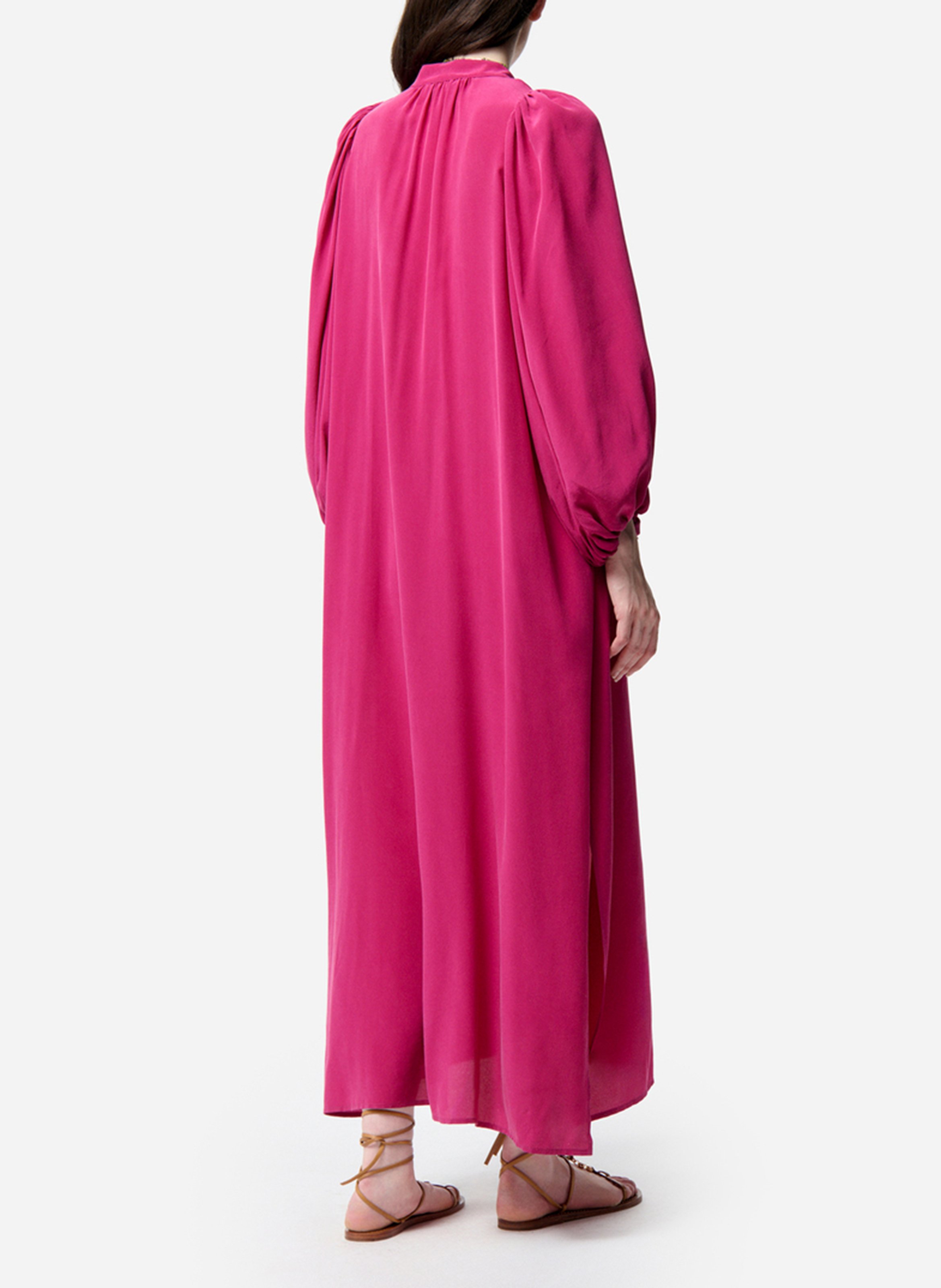 Robe longue ample en soie VANESSA BRUNO Rose