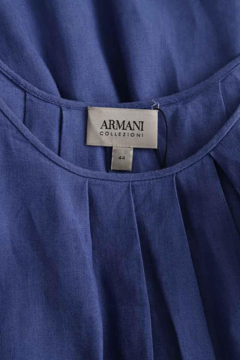 Linen dress ARMANI - SECONDE MAIN Blue