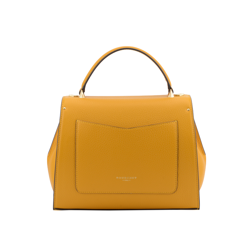 Handbag - cowhide leather POURCHET Red