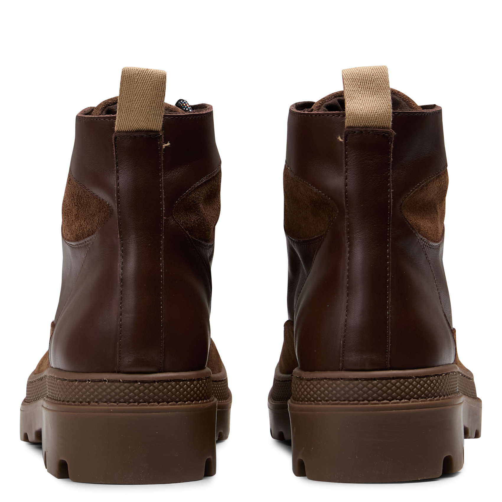 Albert leather boots NAGUISA Brown