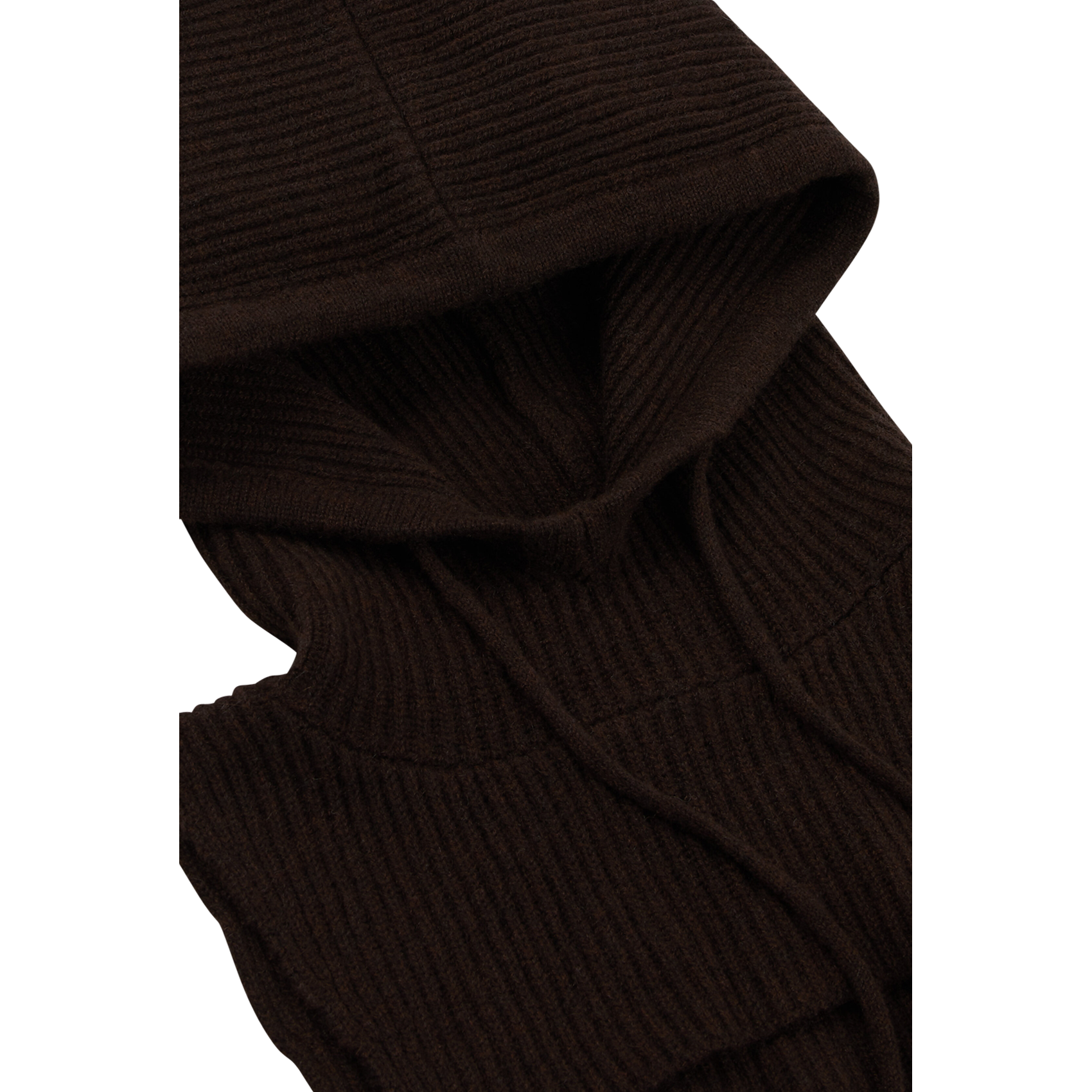 Col amovible en cachemire recyclé mélangé BA&SH Marron