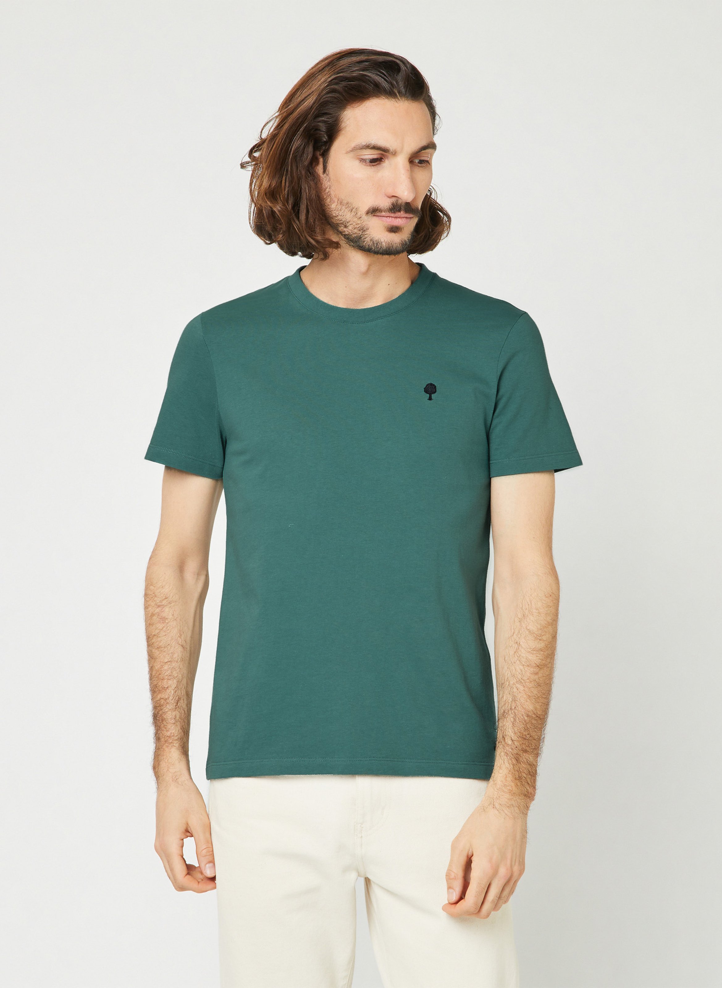 Straight cotton-blend T-shirt FAGUO