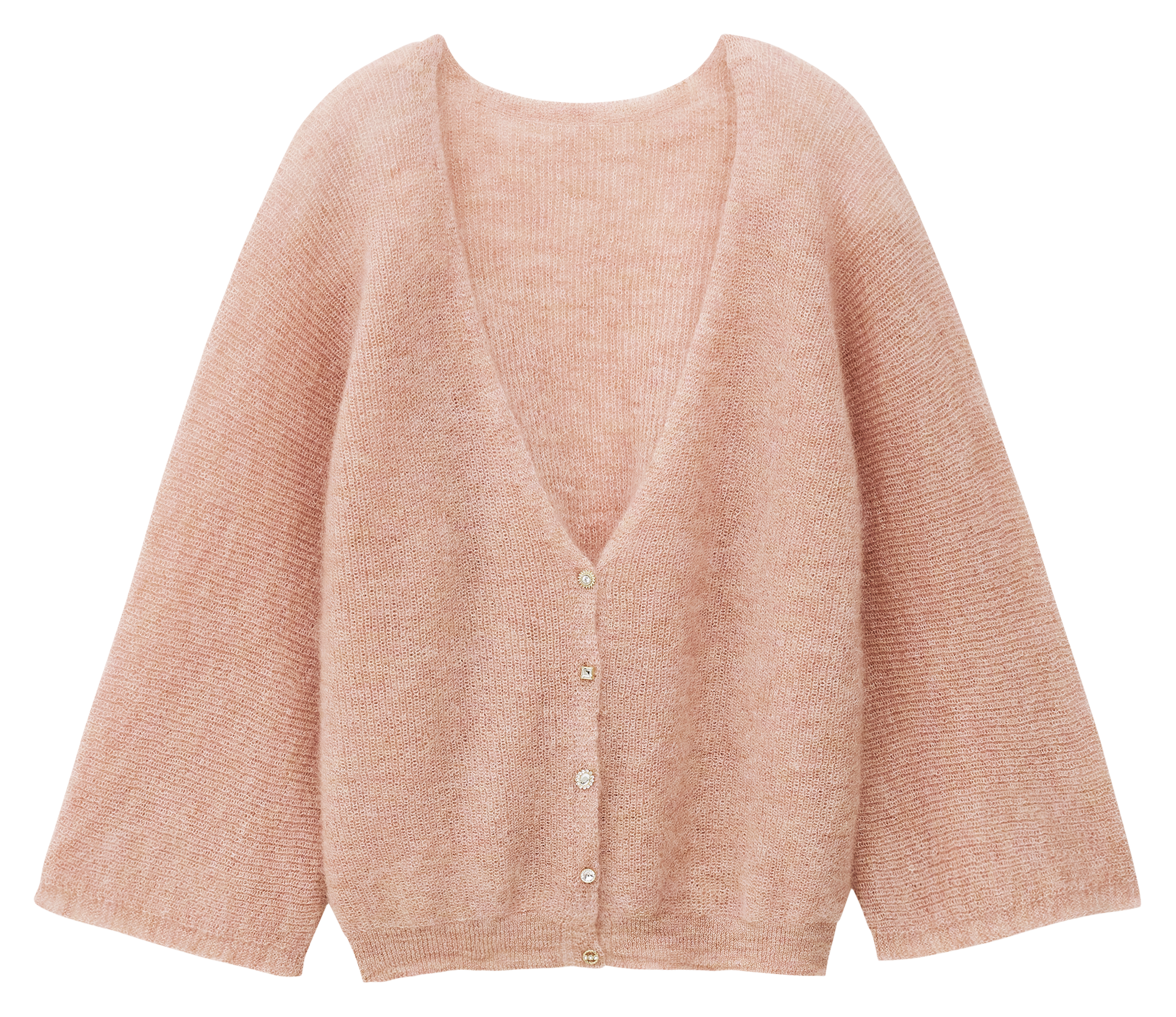 Pull droit col rond en maille BA&SH Rose