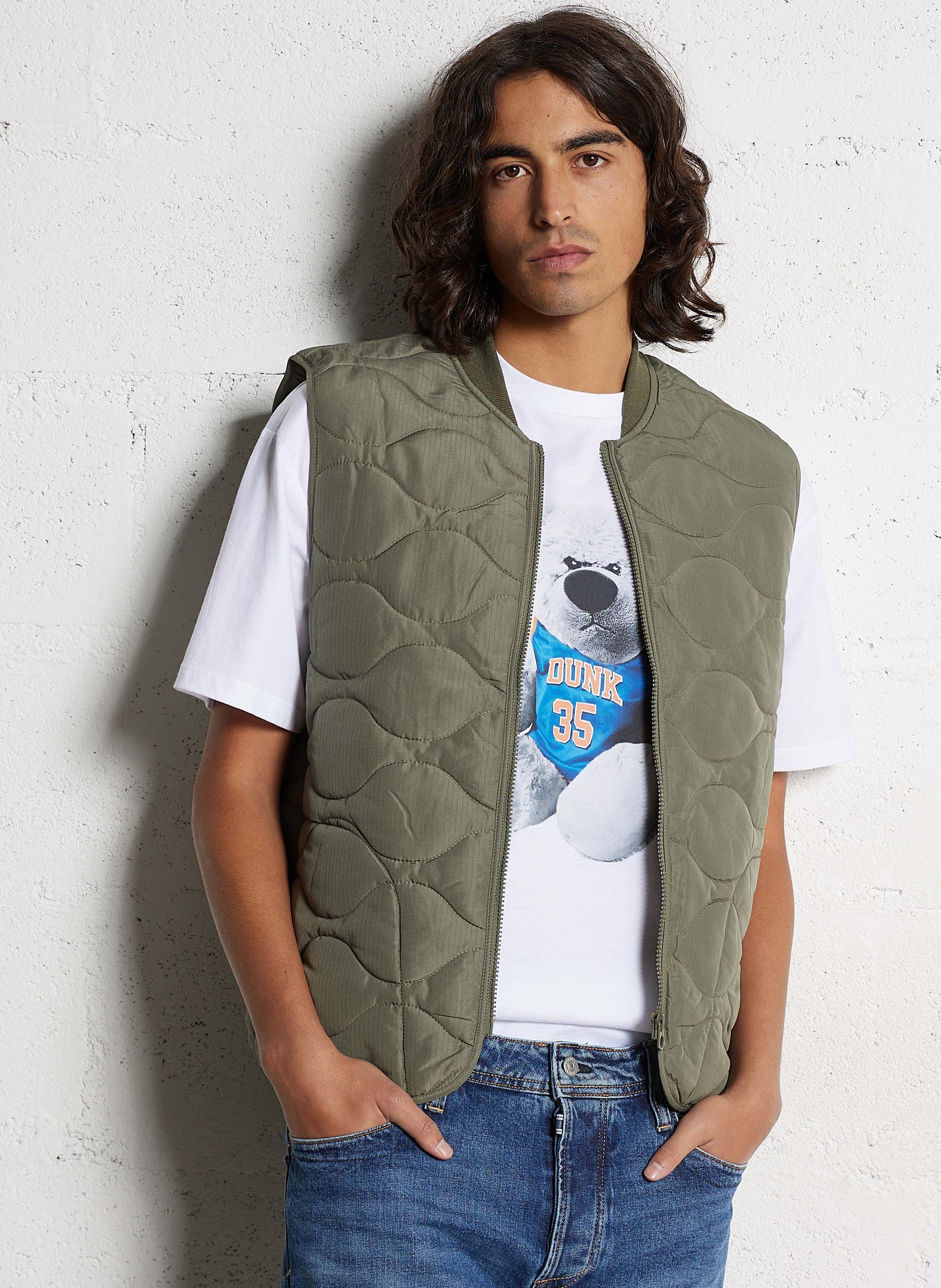 Giacca dritta trapuntata LE TEMPS DES CERISES Verde