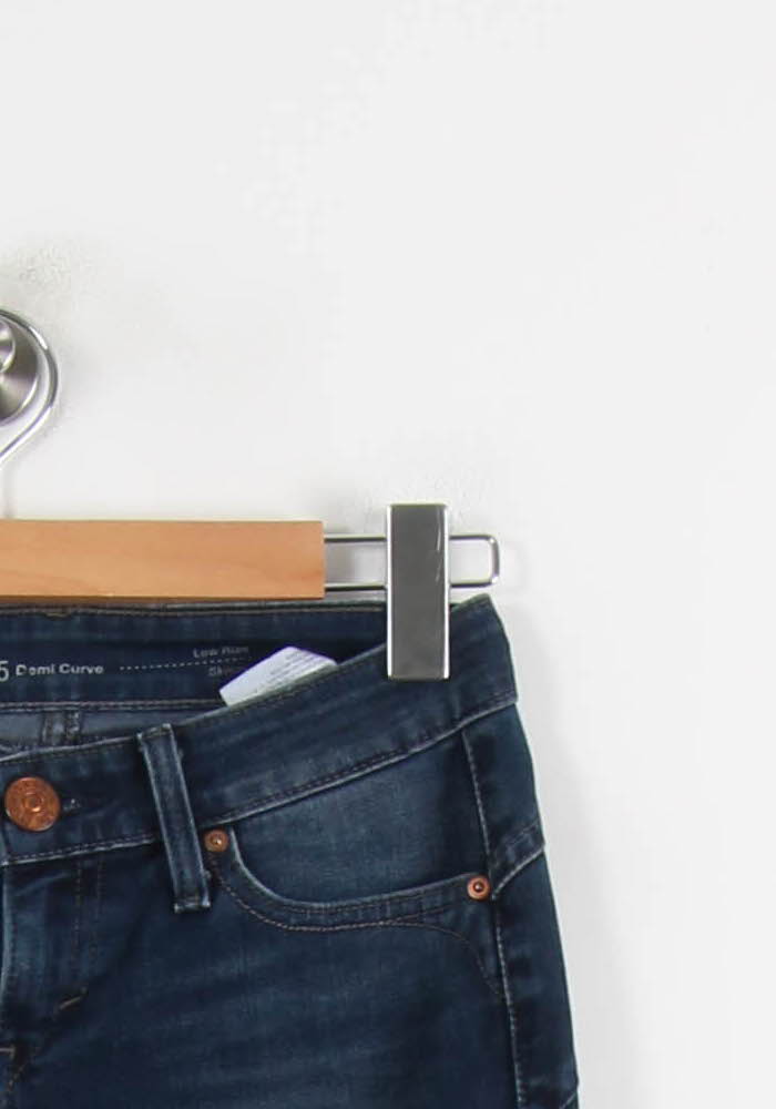 Cropped slim jeans with studs LEVI'S - Seconde main Blue