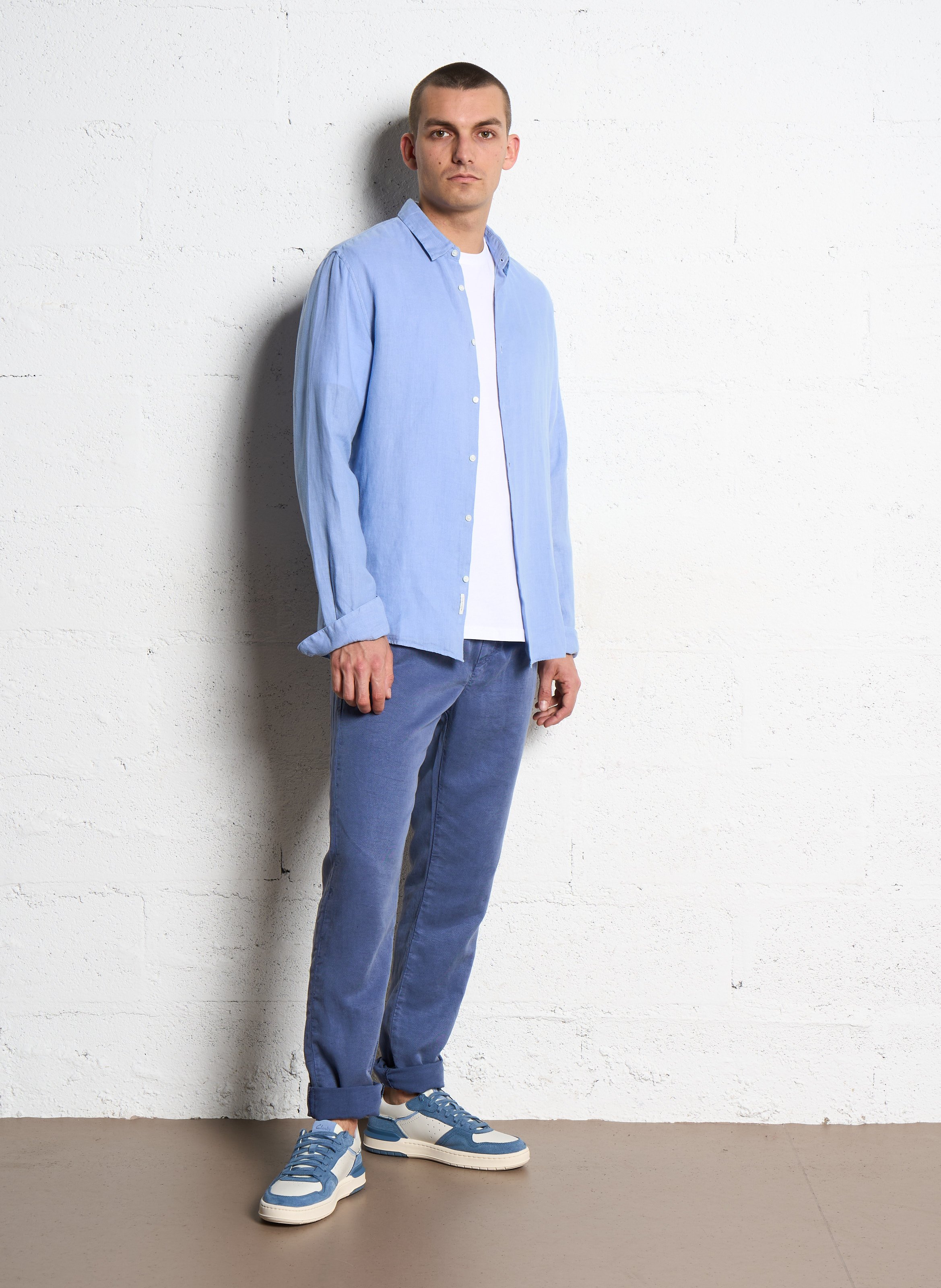 Pantalon droit IKKS Bleu