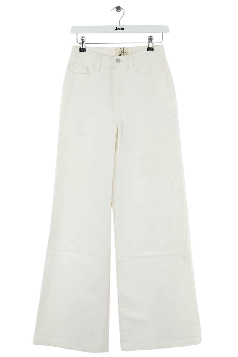 Straight cotton-blend pants SEZANE - Seconde main White