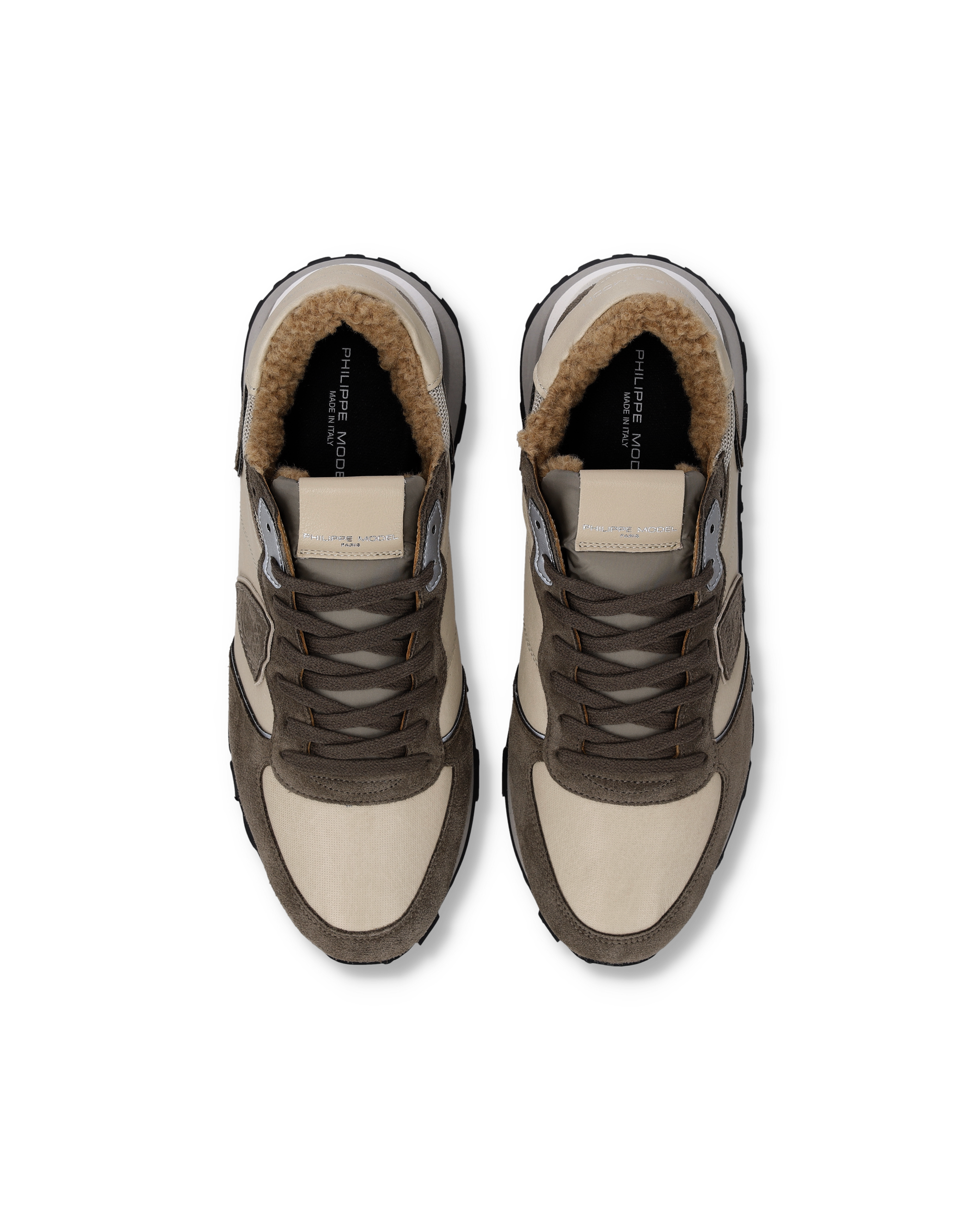 High-top running sneakers PHILIPPE MODEL Beige