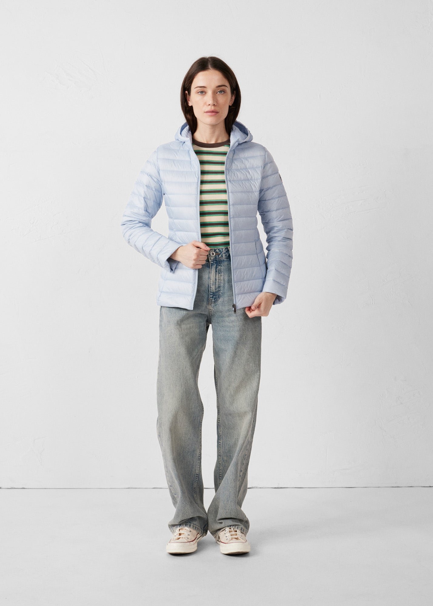 Lightweight hooded puffer jacket Cloe JOTT Blue