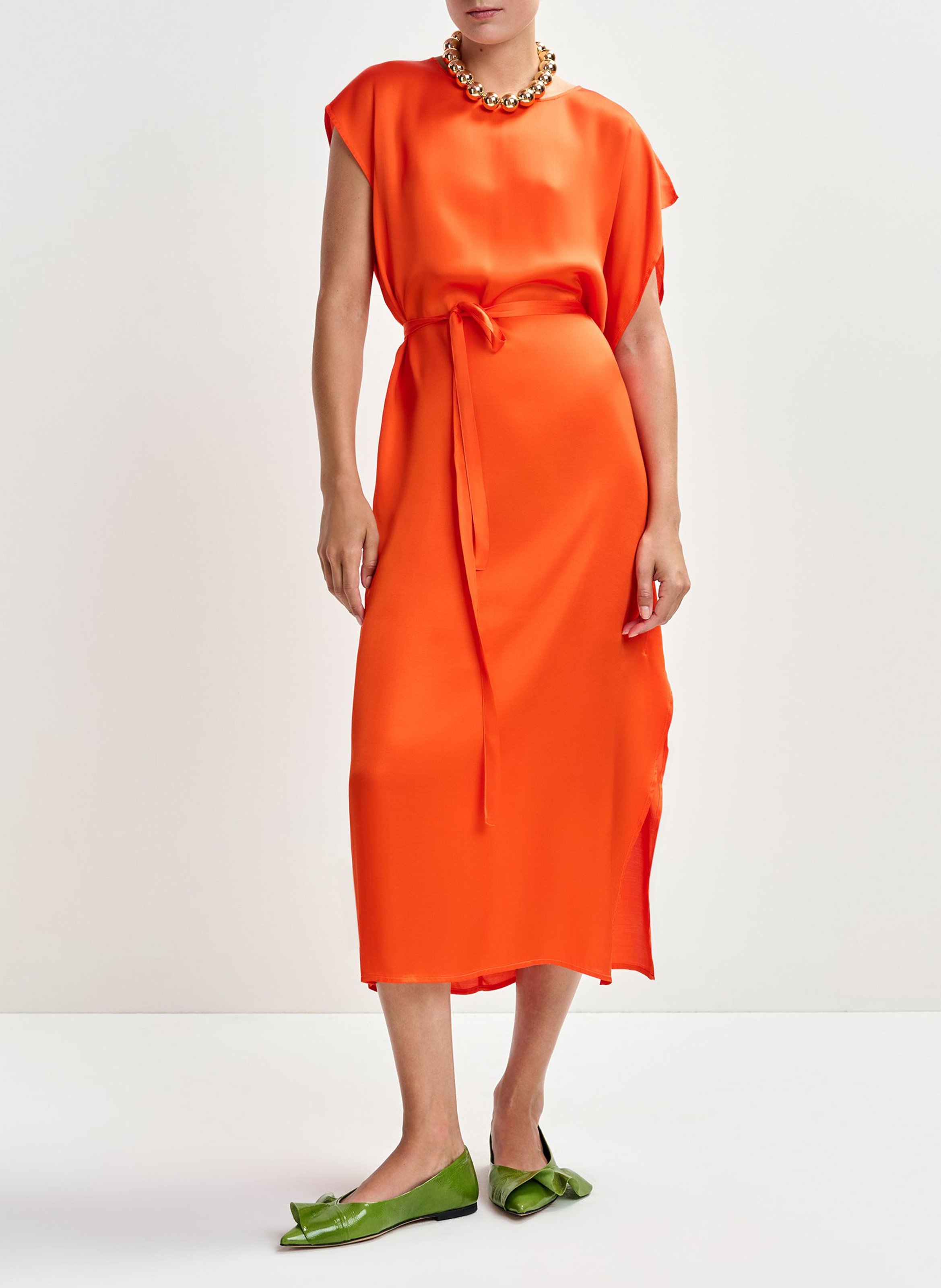 Robe midi col rond  ESSENTIEL ANTWERP Orange