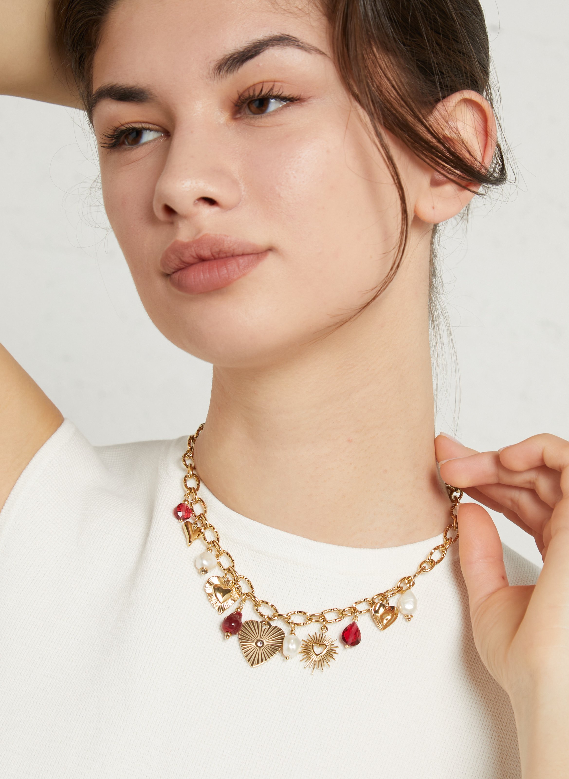 Charm necklace AU PRINTEMPS PARIS Golden