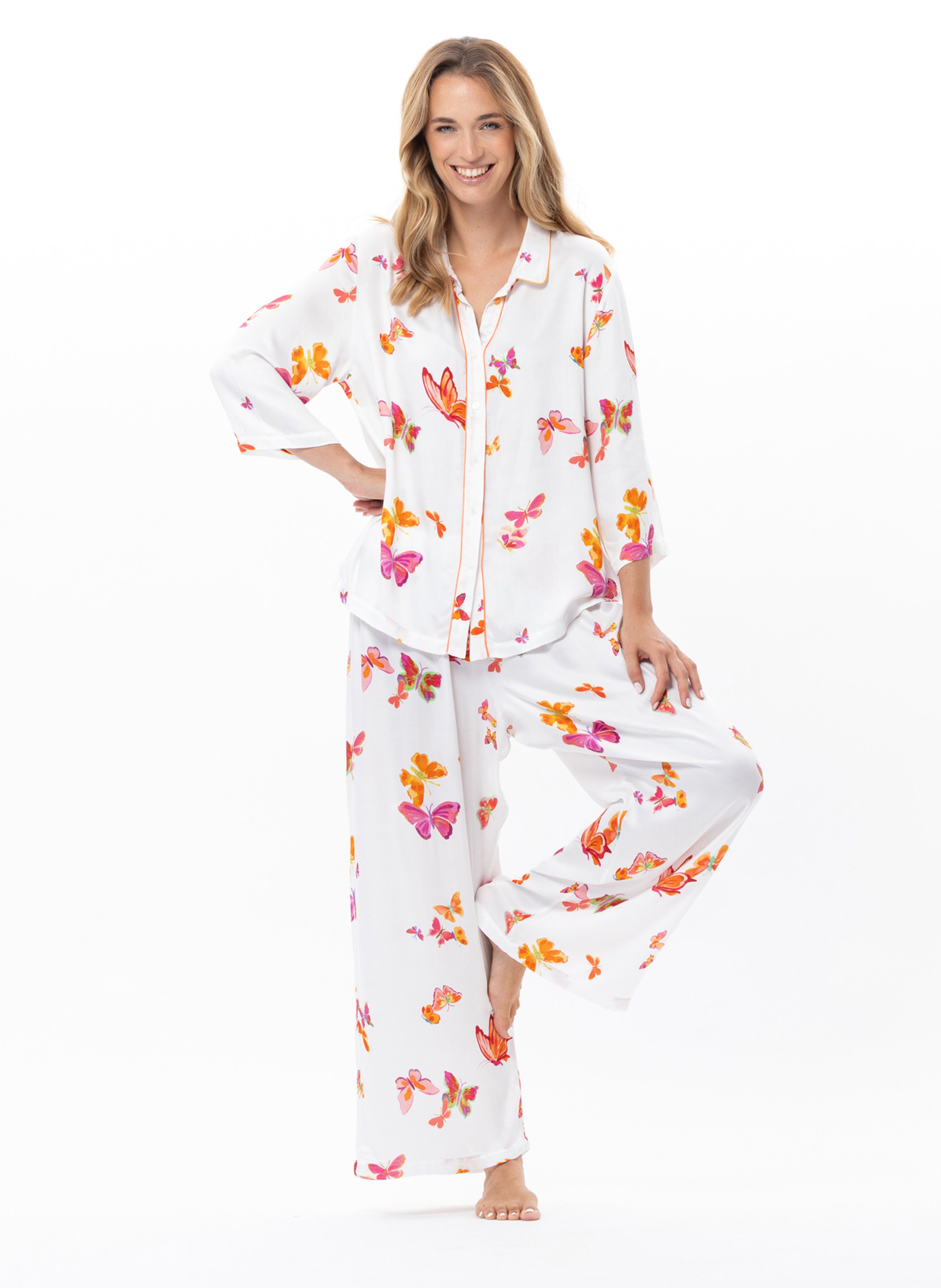 Buttoned viscose pyjama LE CHAT Multicolored