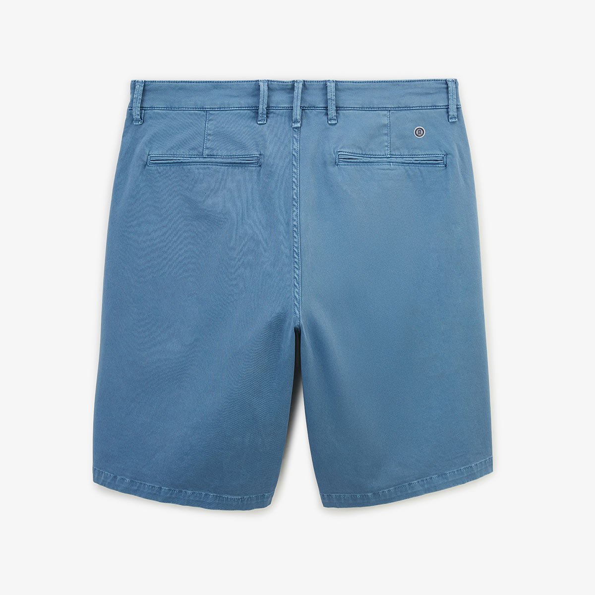 Straight cut Bermuda shorts in stretch cotton SERGE BLANCO Blue