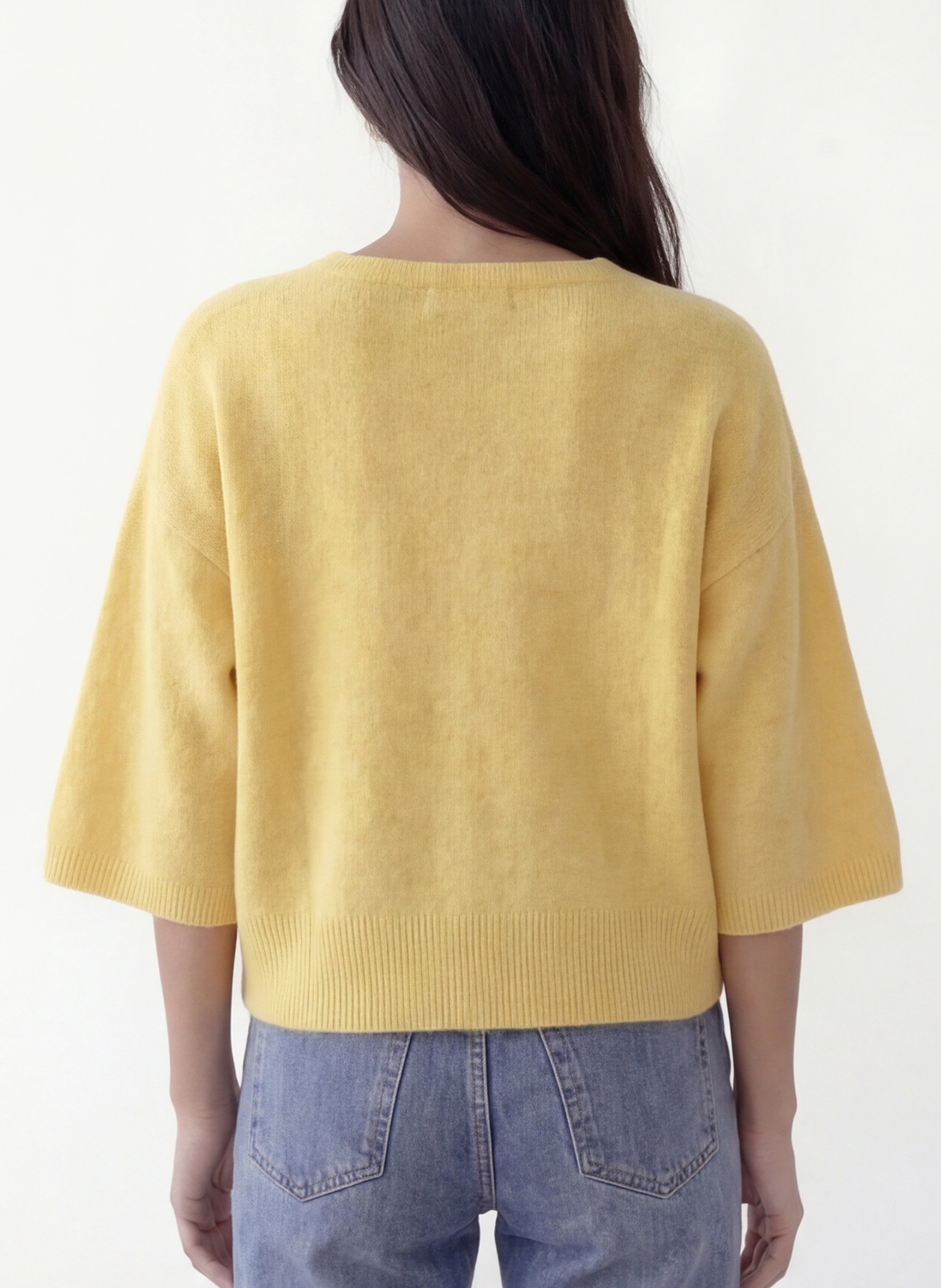 Pullover mit V-Ausschnitt KOOKAI Gelb